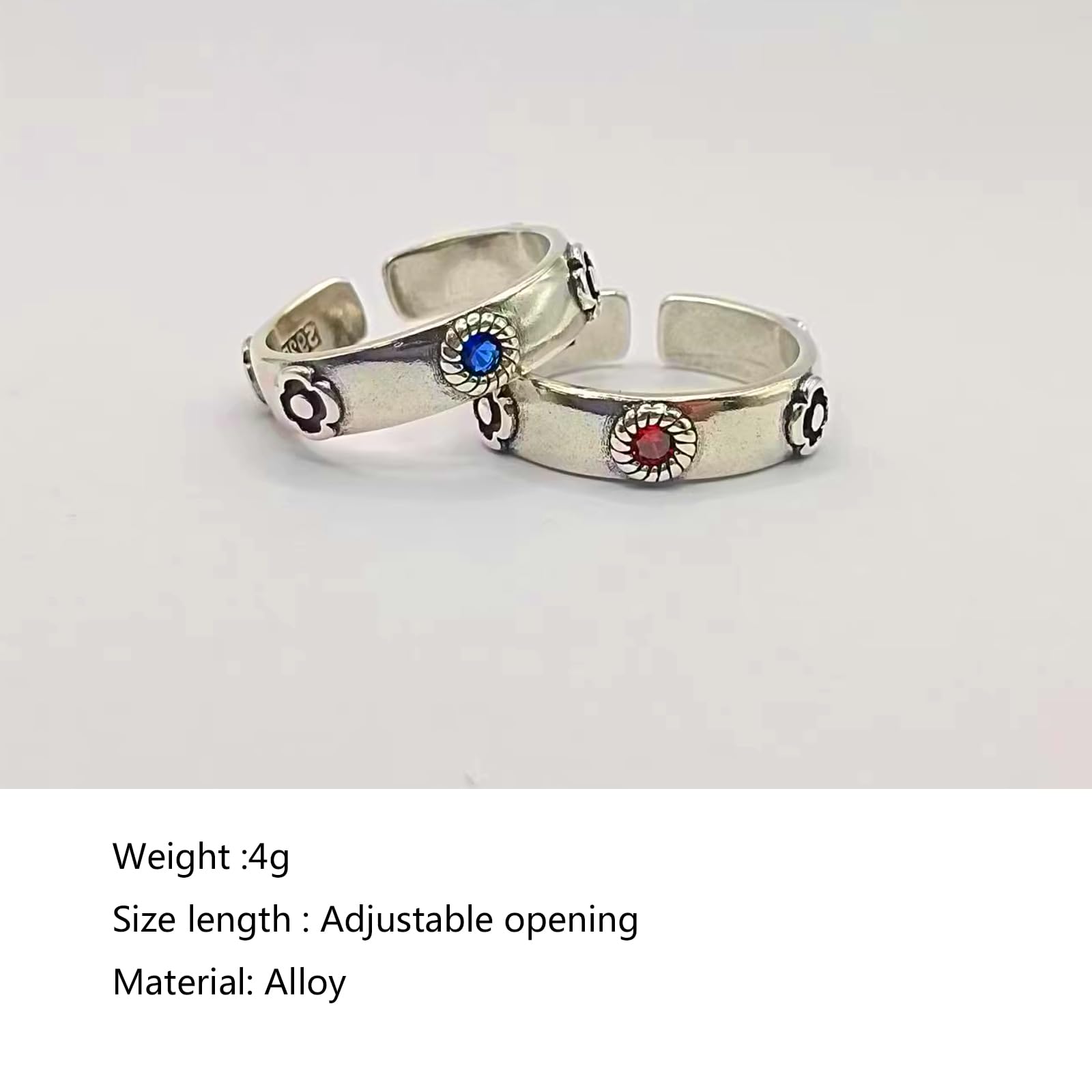 4Pcs Howl's Moving Castle Anime Rings - Sophie & Howl Cosplay Jewelry, Adjustable Metal Open Rings for Women & Men - Perfect for Gifts, Halloween Costumes, and Studio Ghibli Fans