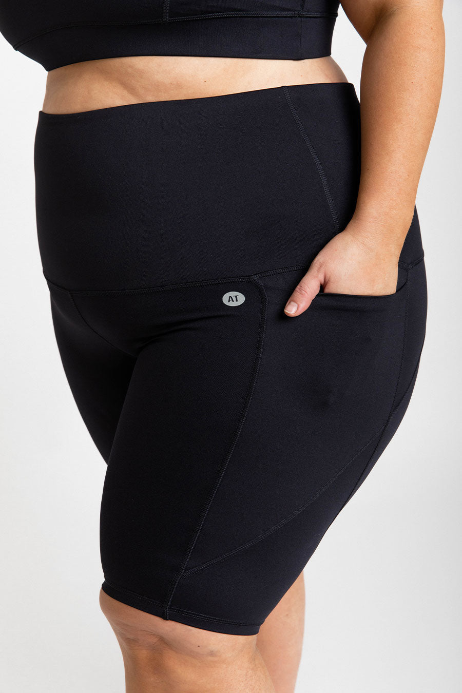 Men's Training Pocket Bike Shorts - Black - Comfortable & Breathable for Cycling, Running & Workouts