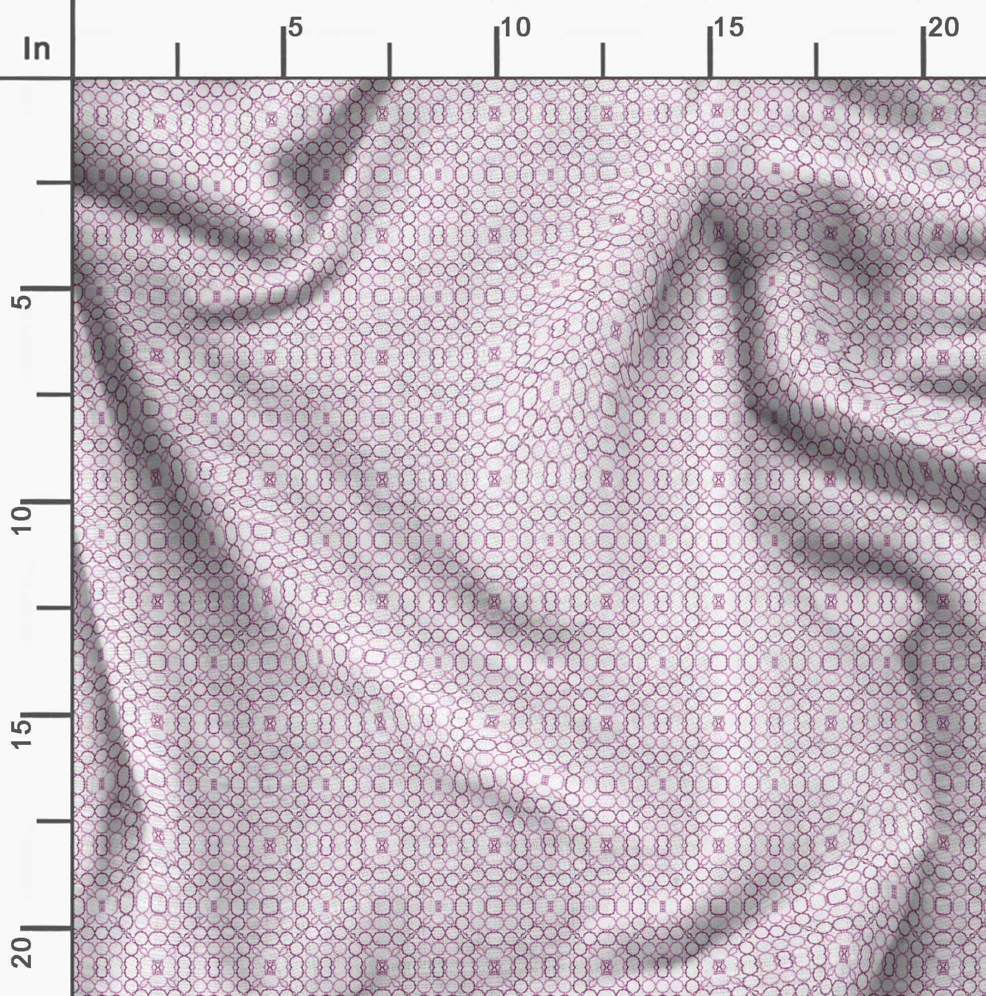 Soimoi Moss Georgette Brown Fabric by The Yard - 42 Inch Wide Geometric Printed Textile for Dresses, Curtains & DIY Crafts - Premium Fashion & Home Decor Material