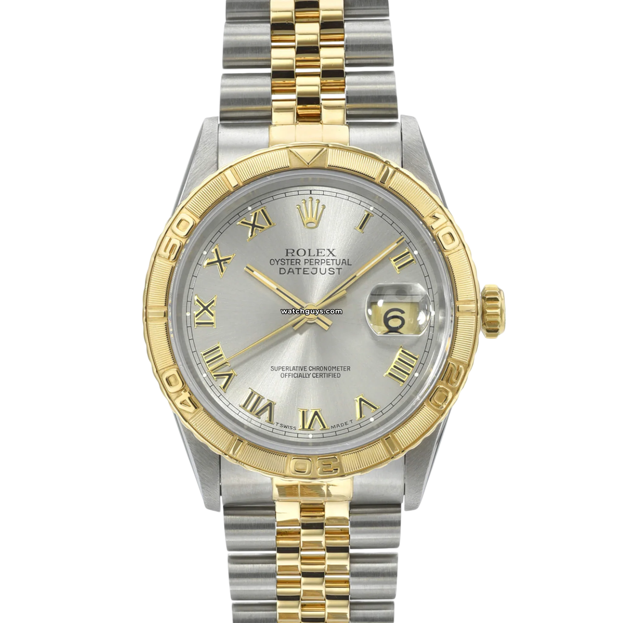 Original Rolex Datejust 16263 Thunderbird Men's Watch - 18K Gold & Stainless Steel - Luxury Timepiece for Business, Gifting & Special Occasions