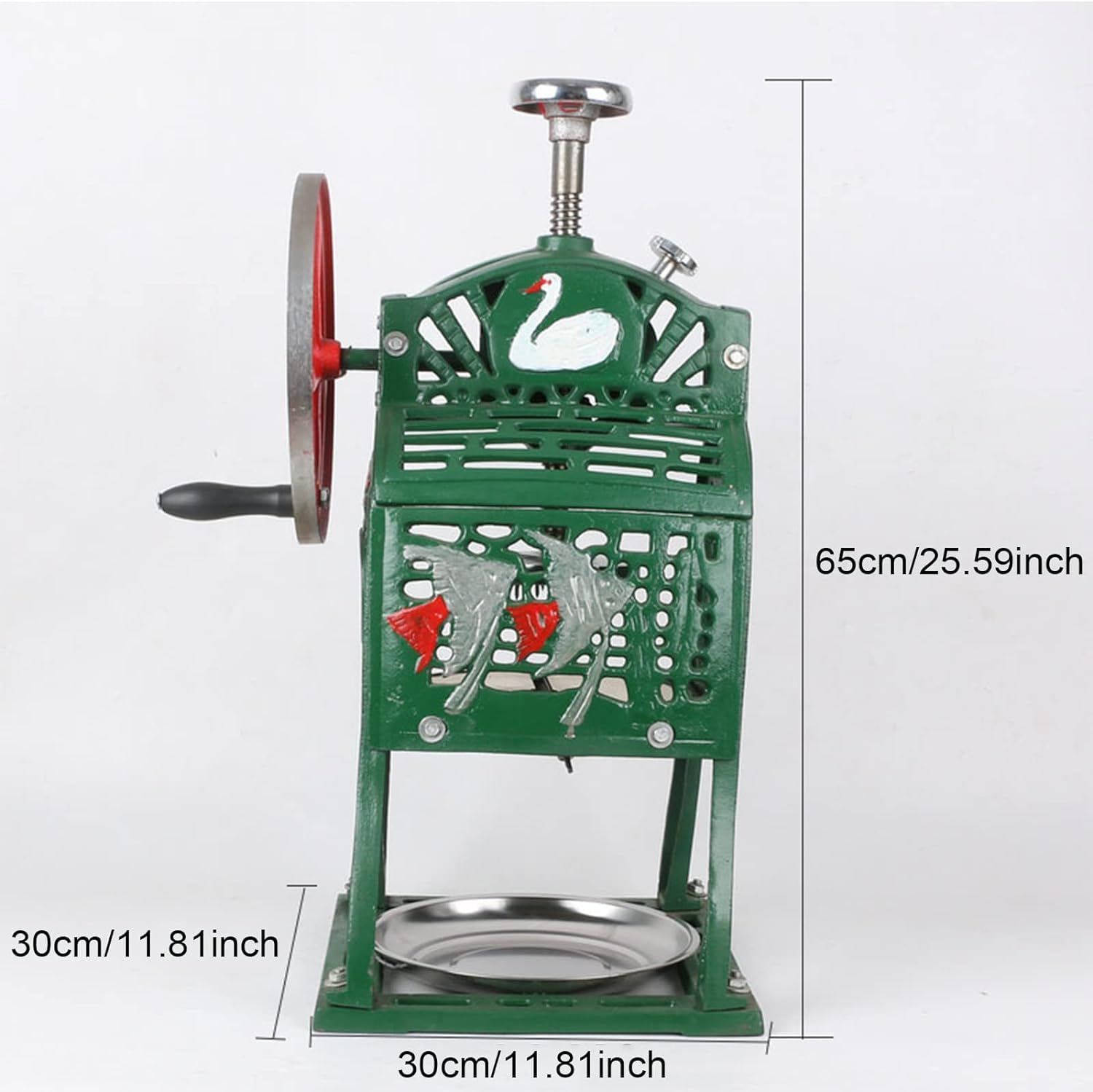Manual Snow Ice Shaver Machine - Hand Crank Ice Crusher for Shaved Ice, Cocktails & Desserts | Easy & Labor-Saving Design | Perfect for Summer Drinks, Smoothies & Home Use