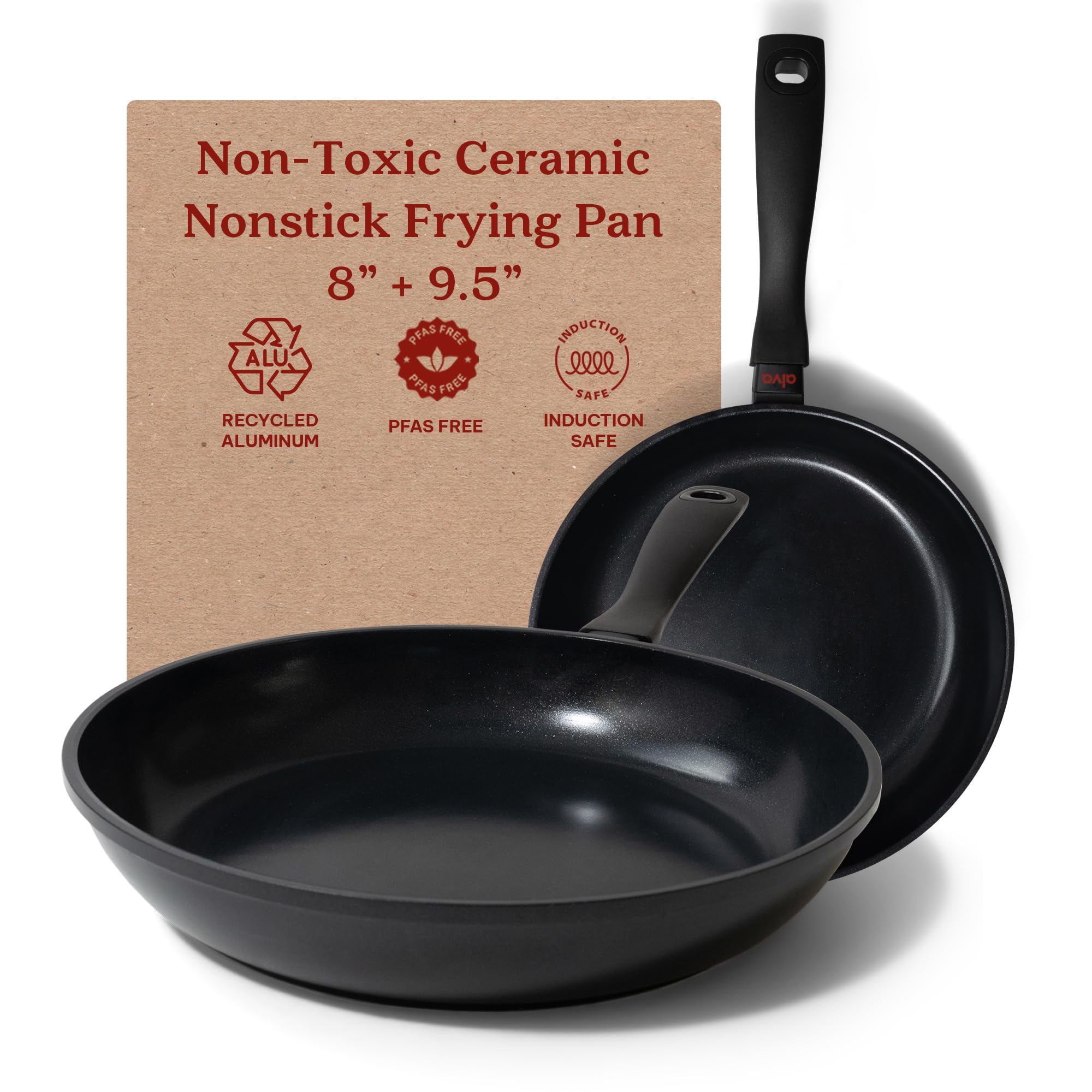 Alva Energy Ceramic Nonstick Frying Pan Set - 8