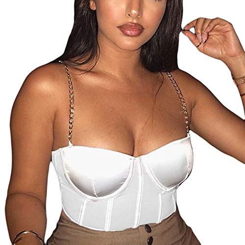 Satin White Crop Top
