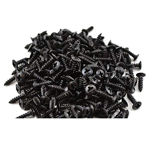 100pcs Silver Guitar Pickguard Screws for Strat/Tele Electric Guitar Bass - Replacement Parts for DIY Guitar Repair & Maintenance - Perfect for Home Studio, Live Performance & Music Classroom Use
