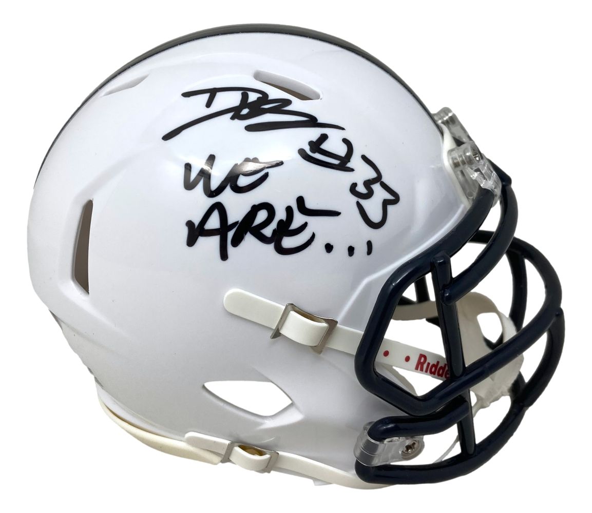 Dani Dennis Sutton Autographed Penn State Mini Speed Helmet with JSA Certificate - Perfect for Collectors, Sports Memorabilia Fans & Penn State Alumni Gifts