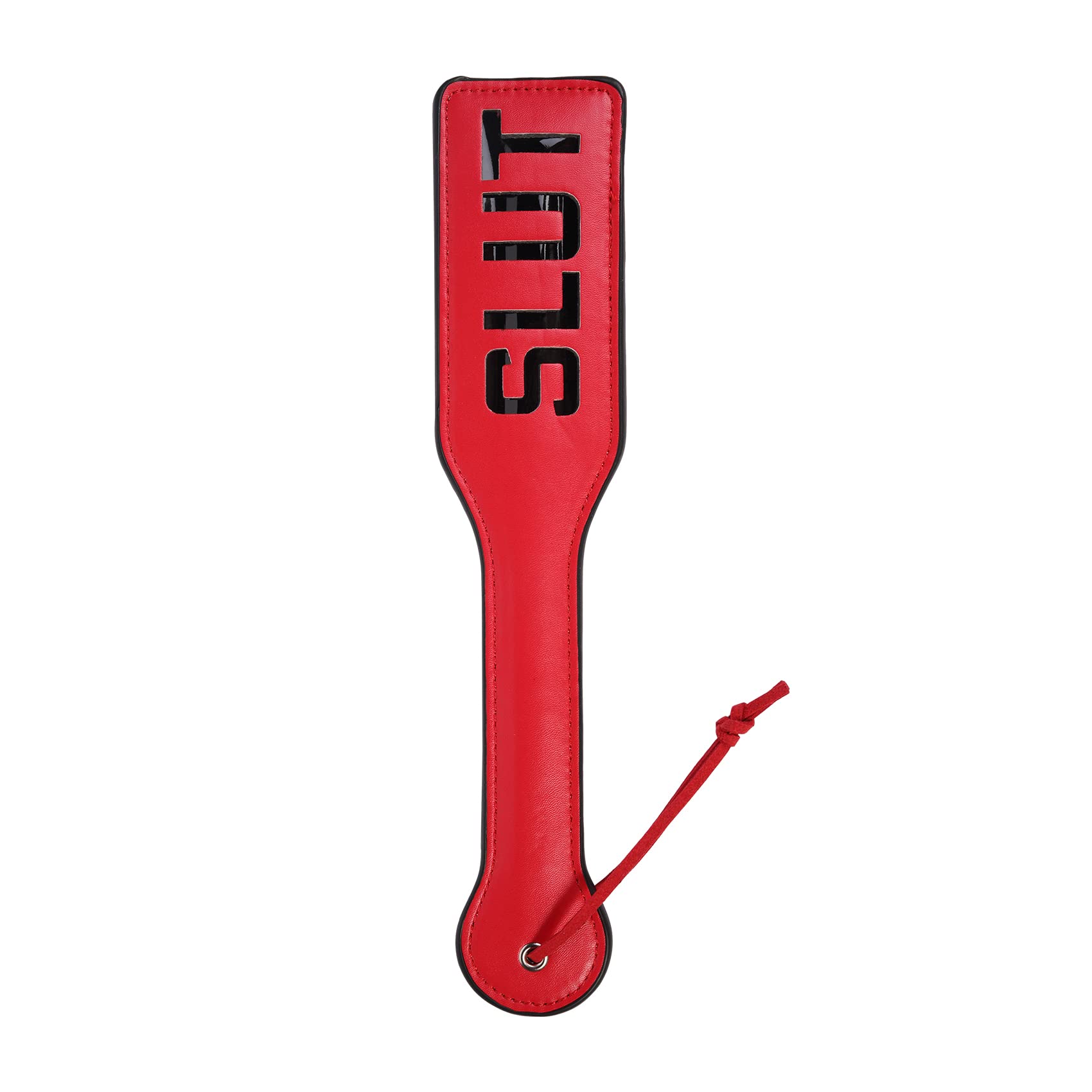 Premium Faux Leather Spanking Paddle for Adults - 12.8 Inch BDSM Toy for Couples, Sensual Play & Spanking - Perfect for Role Play, Bondage & Intimate Scenes (Red)
