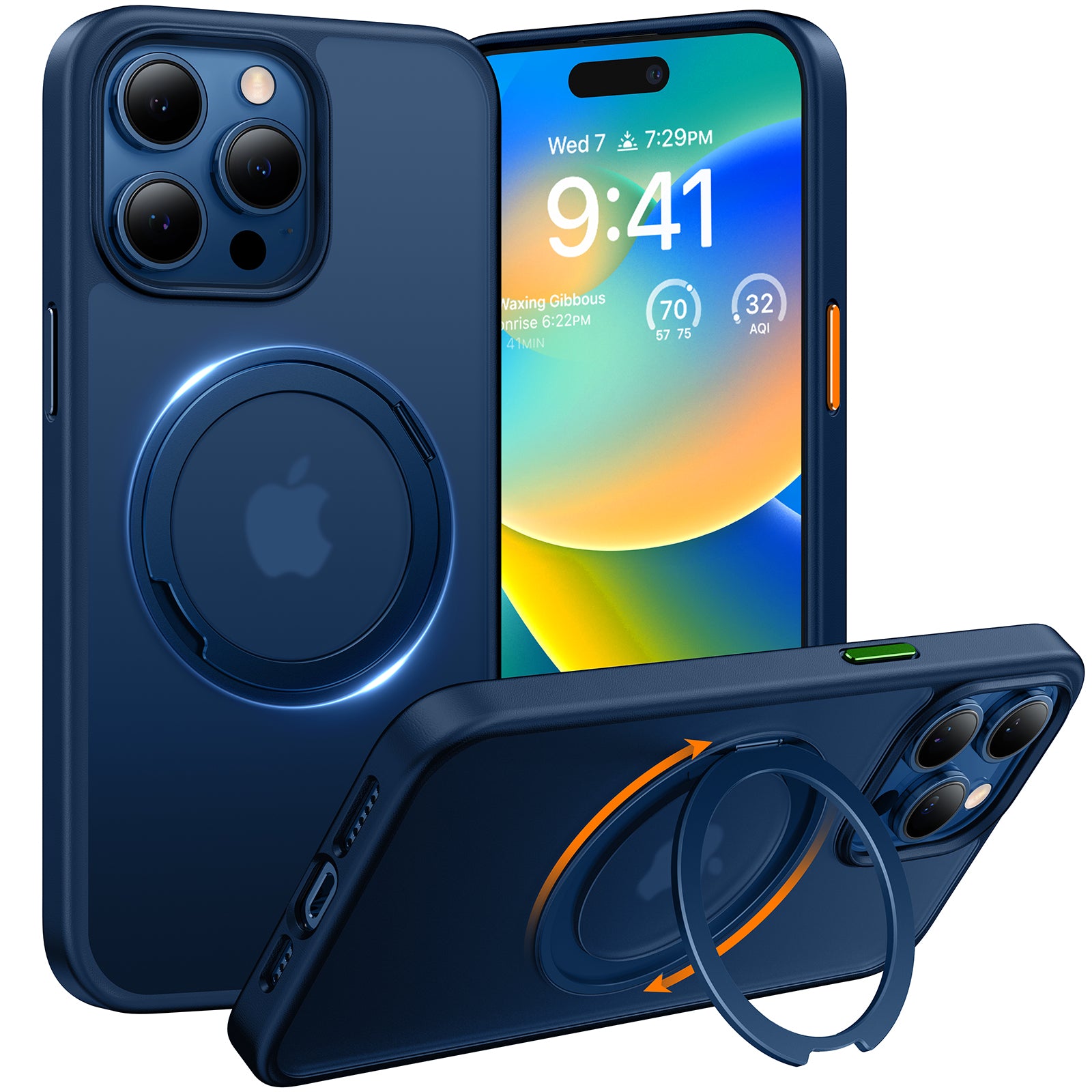 Ostand O1 Guardian iPhone 15 Pro Max Case - Shockproof Protective Cover with Screen Protector for Everyday Use, Travel & Outdoor Activities