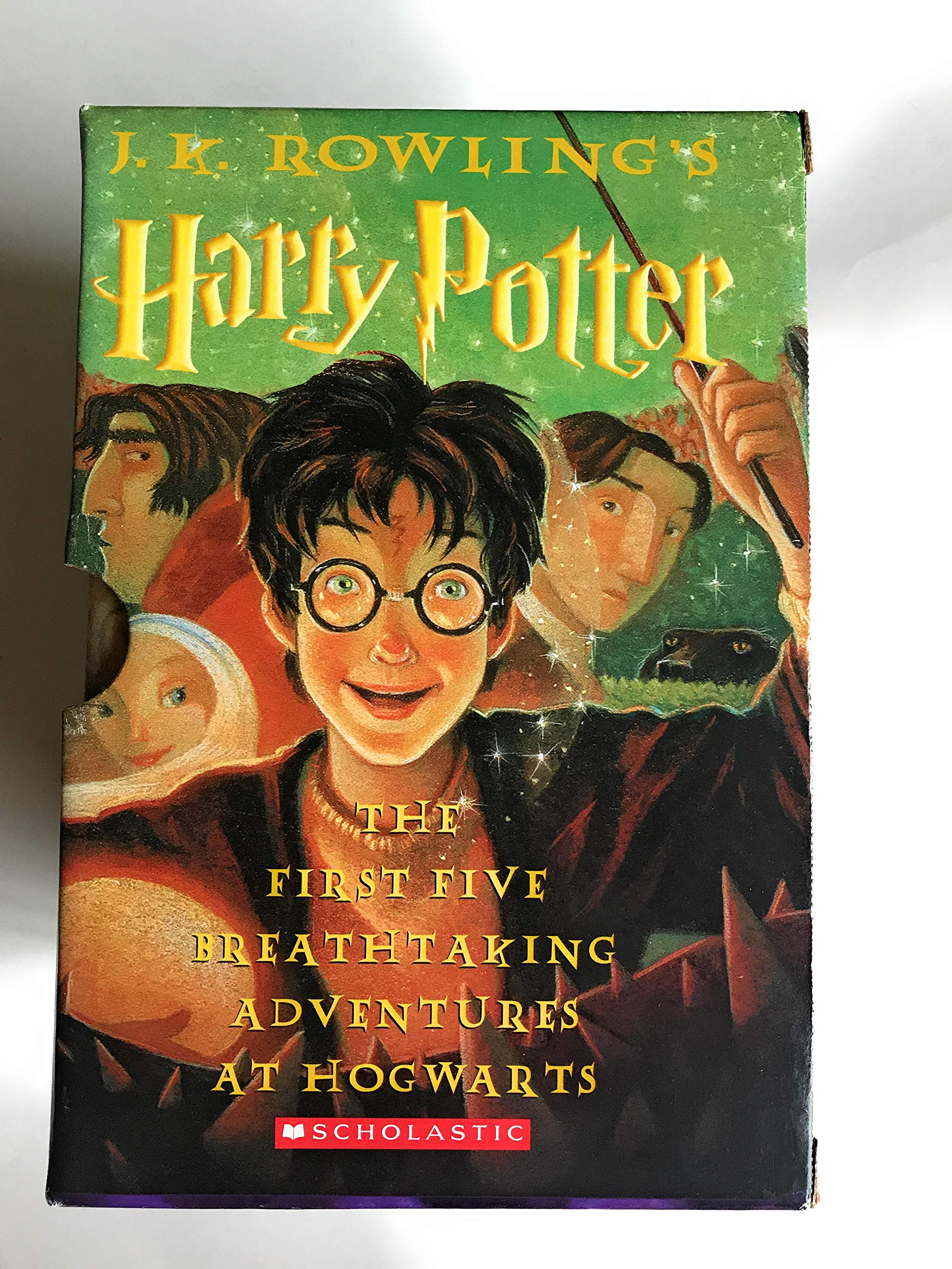 Harry Potter Hardcover Book Set (Books 1-5) - Complete Collection for Kids & Adults - Perfect for Gifts, Reading, and Home Library Display