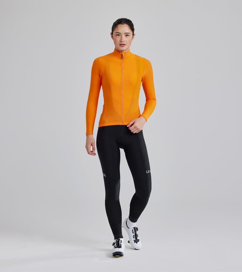 Women's Pro Aqua Zero Long Sleeve Cycling Jersey - Breathable Water Resistant Bike Shirt with Rear Pockets & Zip Closure | Perfect for Road Biking, Mountain Cycling & Outdoor Sports