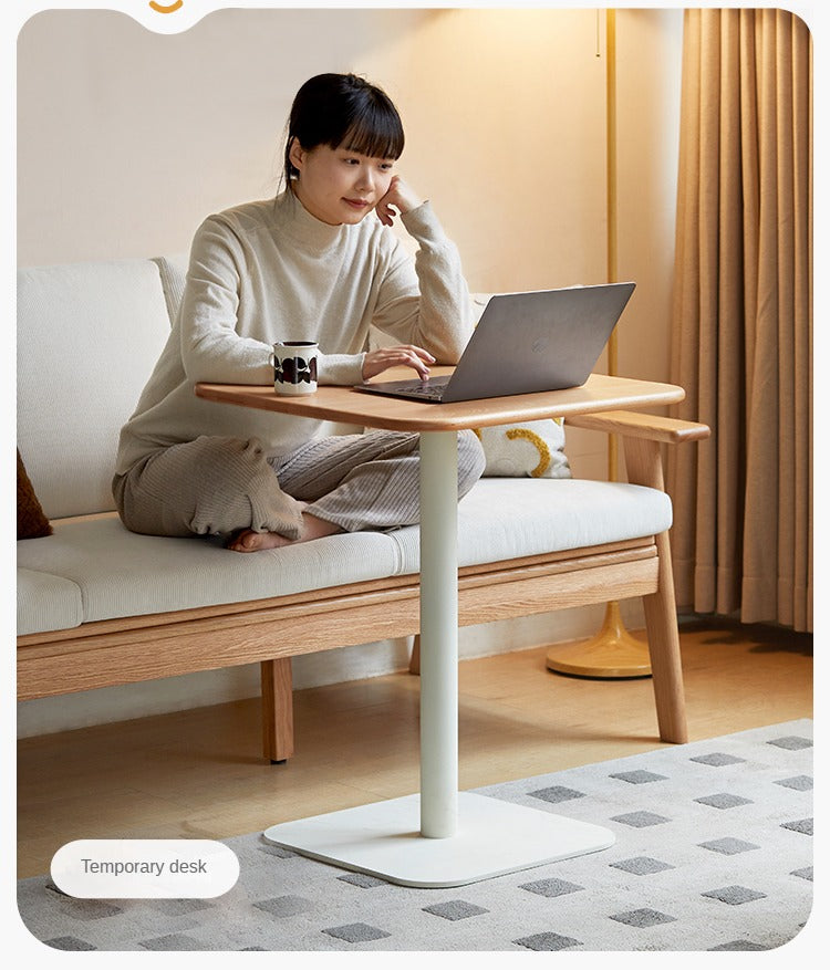 Modern Solid Beech Wood Square Coffee Table - Stylish & Durable Living Room Furniture for Small Spaces & Apartments