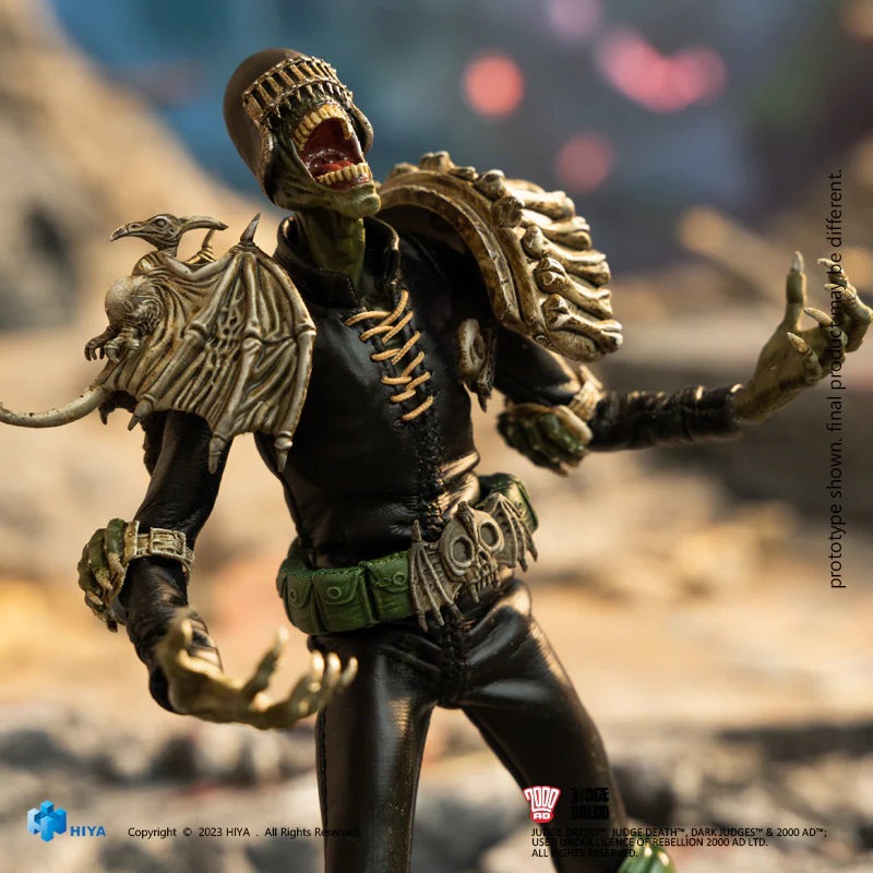 HIYA 6-inch 1/12 Scale Judge Dredd & Judge Death Action Figure Set - Premium Collectible for Superhero Fans | Perfect for Display, Photography, and 1/12 Scale Dioramas