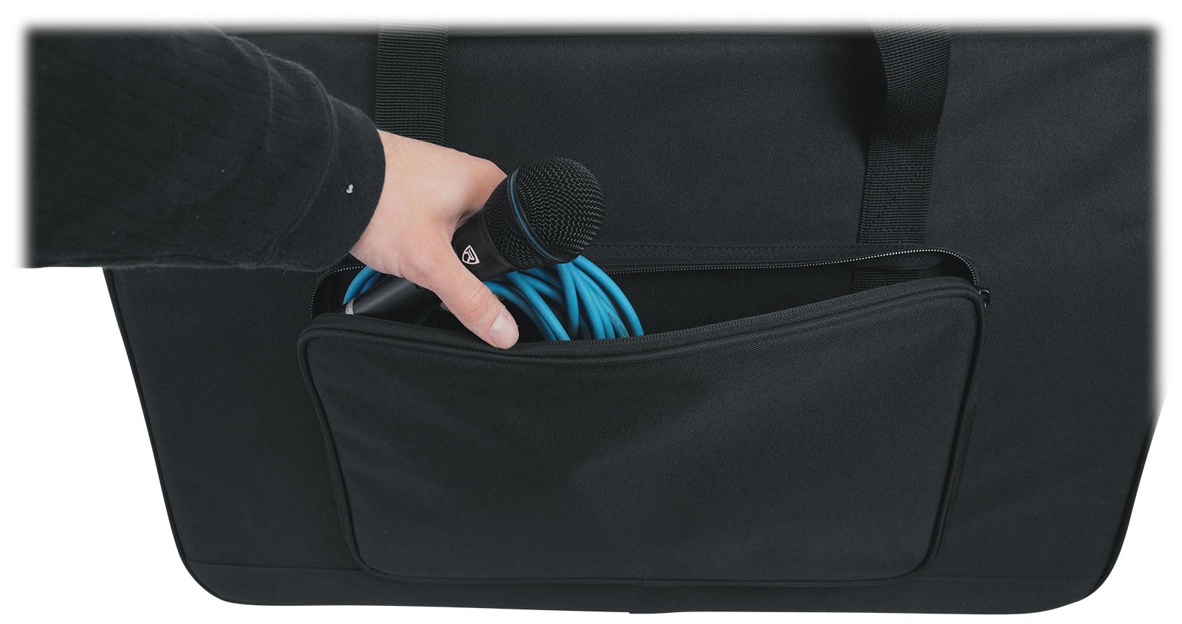 Rockville SB12 v2 Rolling DJ Speaker Bag with Wheels - Heavy Duty Travel Case for 12