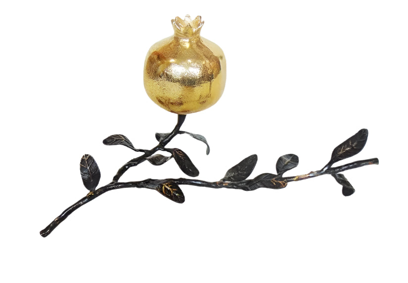 12x6 Pomegranate Design Candle Holder - Elegant Home Decor for Dining Table, Wedding Centerpiece, and Holiday Decorations