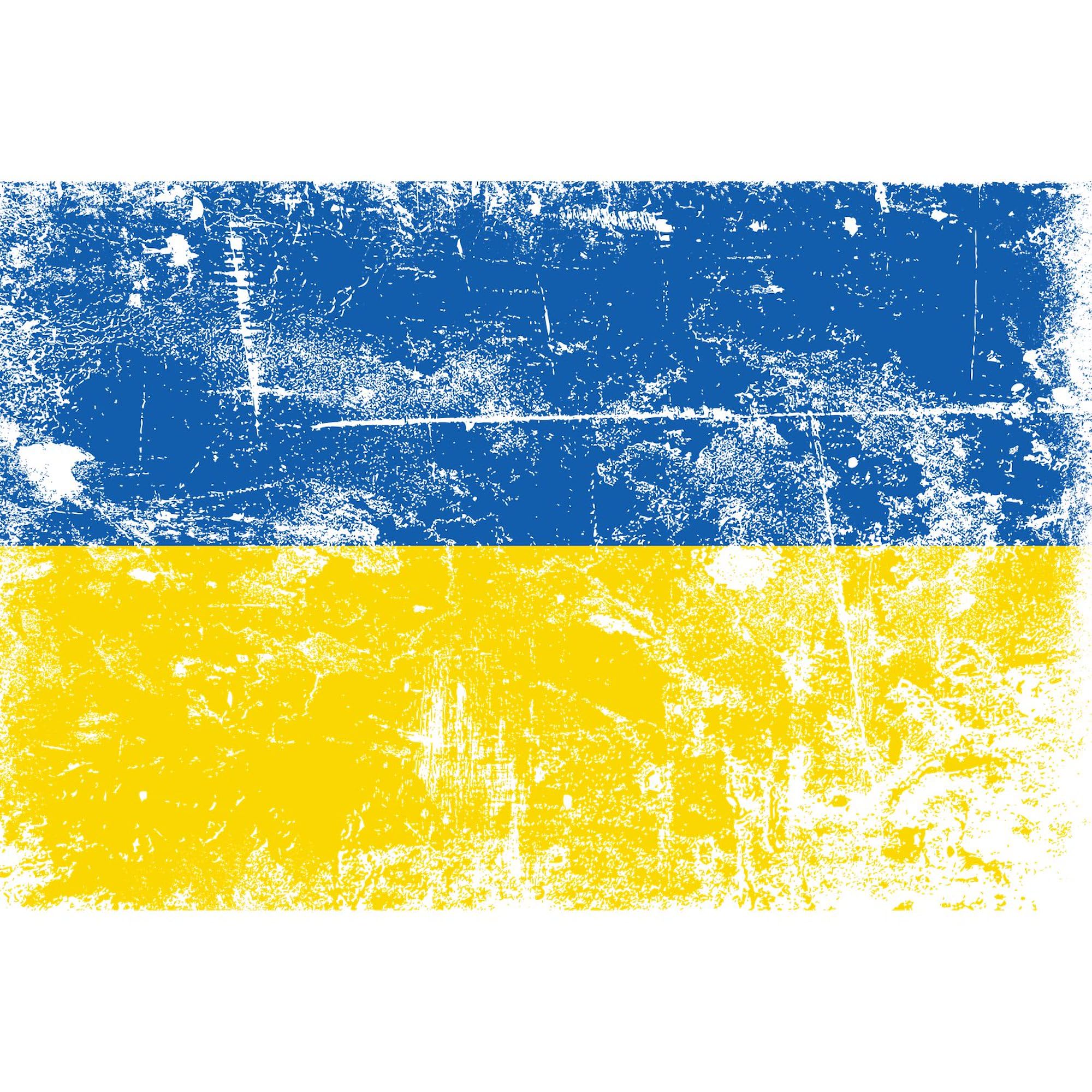 Stand with Ukraine Stickers - 50pk Oval Decals for Cars & Laptops