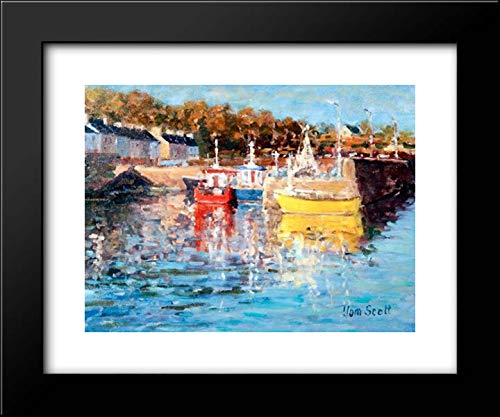 Tom Scott Connemara 24x20 Framed Art Print - Roundstone Reflections Landscape Wall Decor - Perfect for Living Room, Bedroom & Office