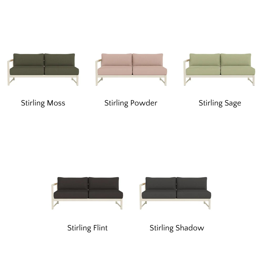 Breeze XL Outdoor 2-Seat Patio Sofa with Left Armrest - Perfect for Backyard, Garden, and Poolside Relaxation