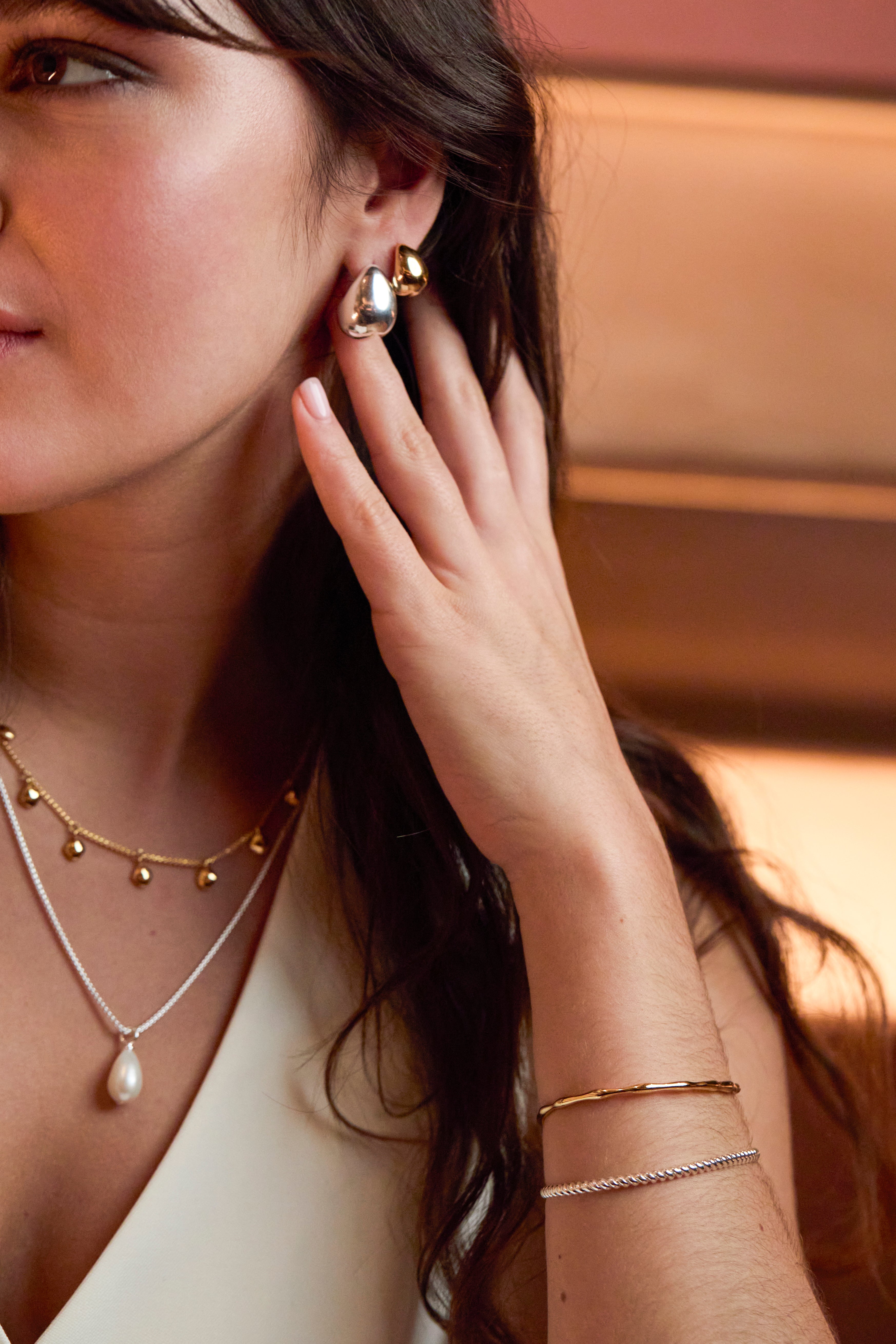 Mini Teardrop Earrings for Women - Dainty Gold/Silver Drop Earrings for Everyday Wear | Perfect for Office, Date Night & Special Occasions