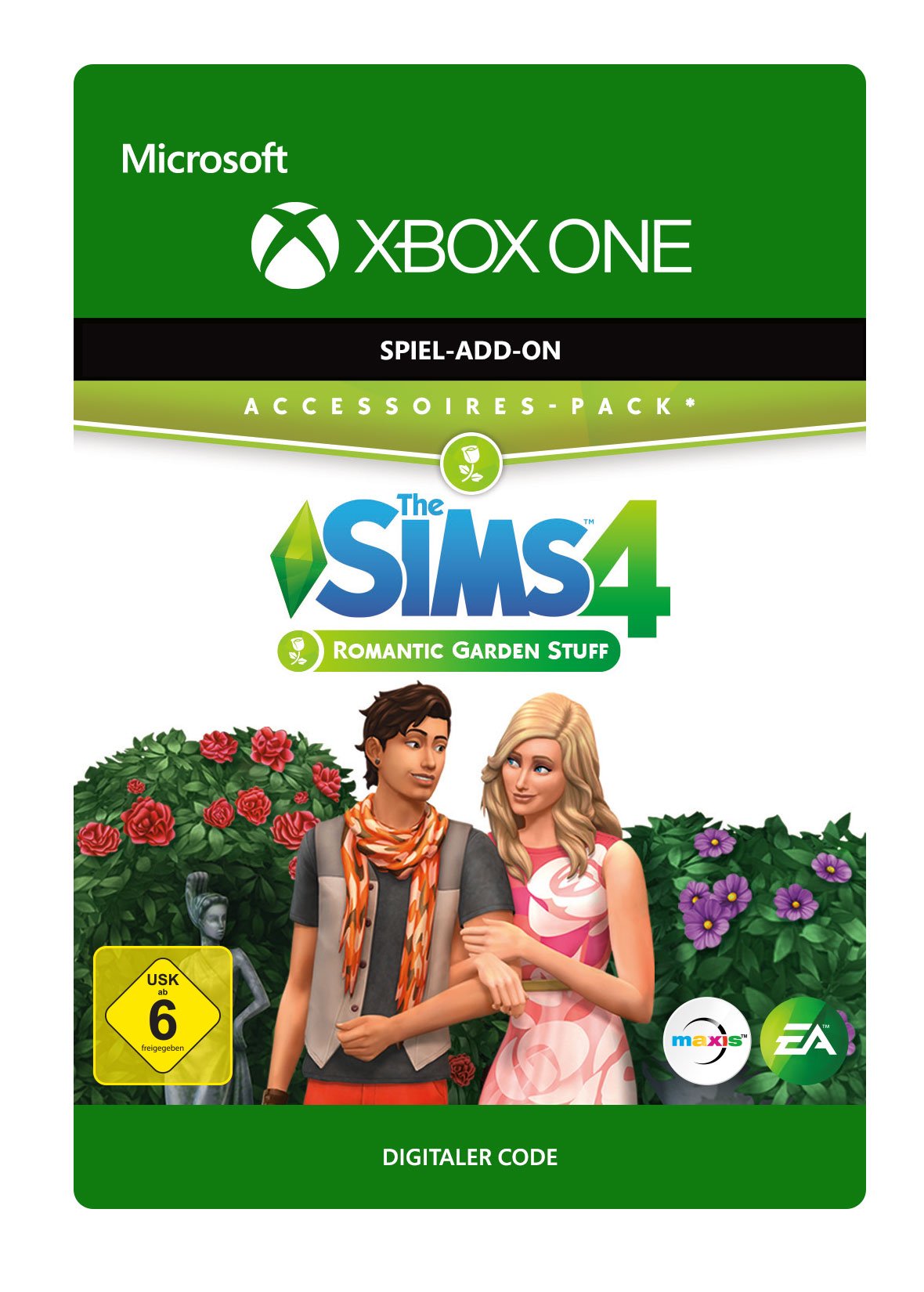 The Sims 4 - Romantic Garden Stuff Pack 6 | Xbox One Digital Download Code | Perfect for Creating Dreamy Outdoor Weddings & Romantic Date Spots