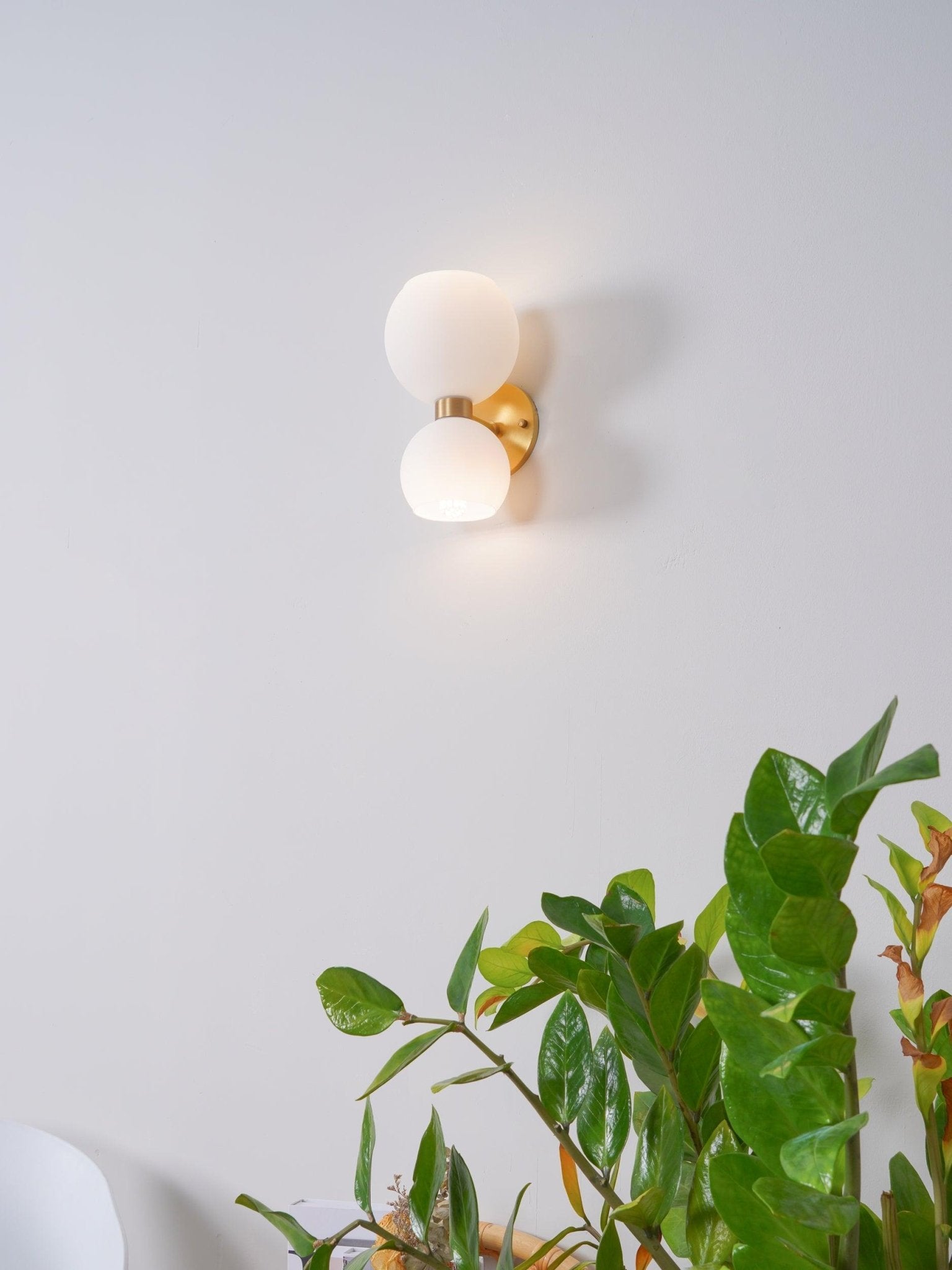 Betty Sconce Wall Light - Modern Plug-in Wall Sconce with Fabric Shade for Bedroom, Living Room & Hallway Decor