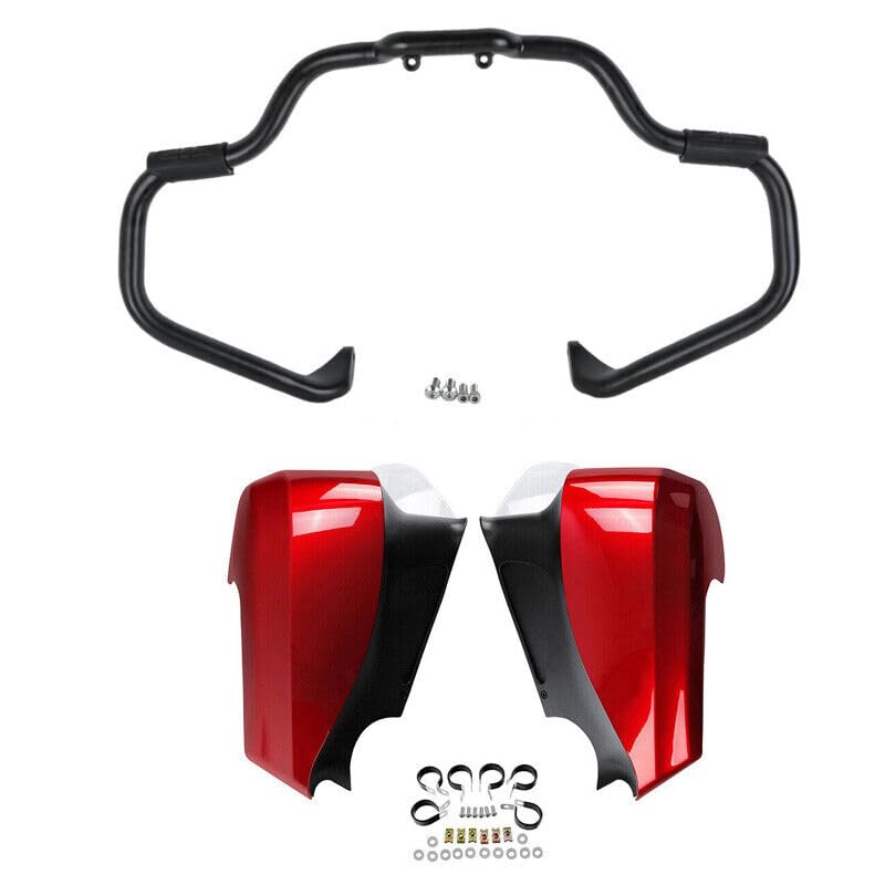 Black Crash Bar+Red Fairing