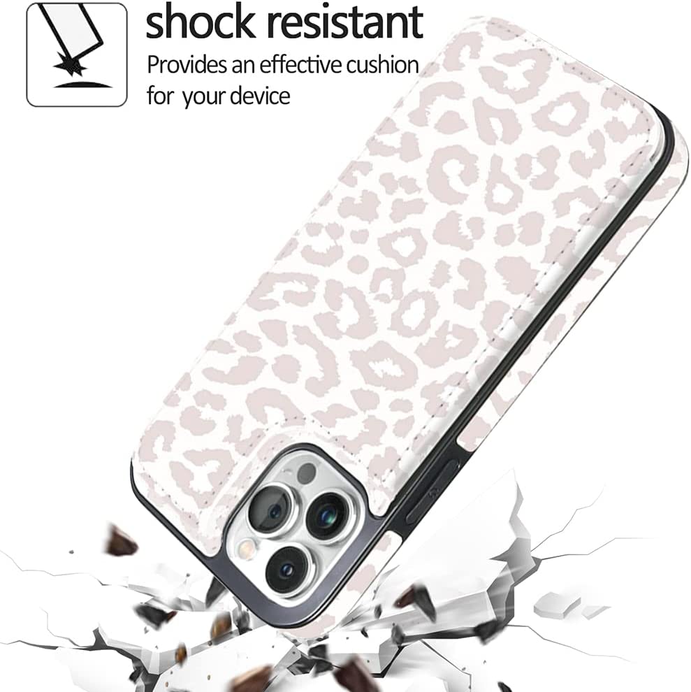 iPhone 14 Pro Max Wallet Case with Card Holder - Slim Protective Phone Cover for Credit Cards & ID - Perfect for Travel, Shopping and Everyday Use