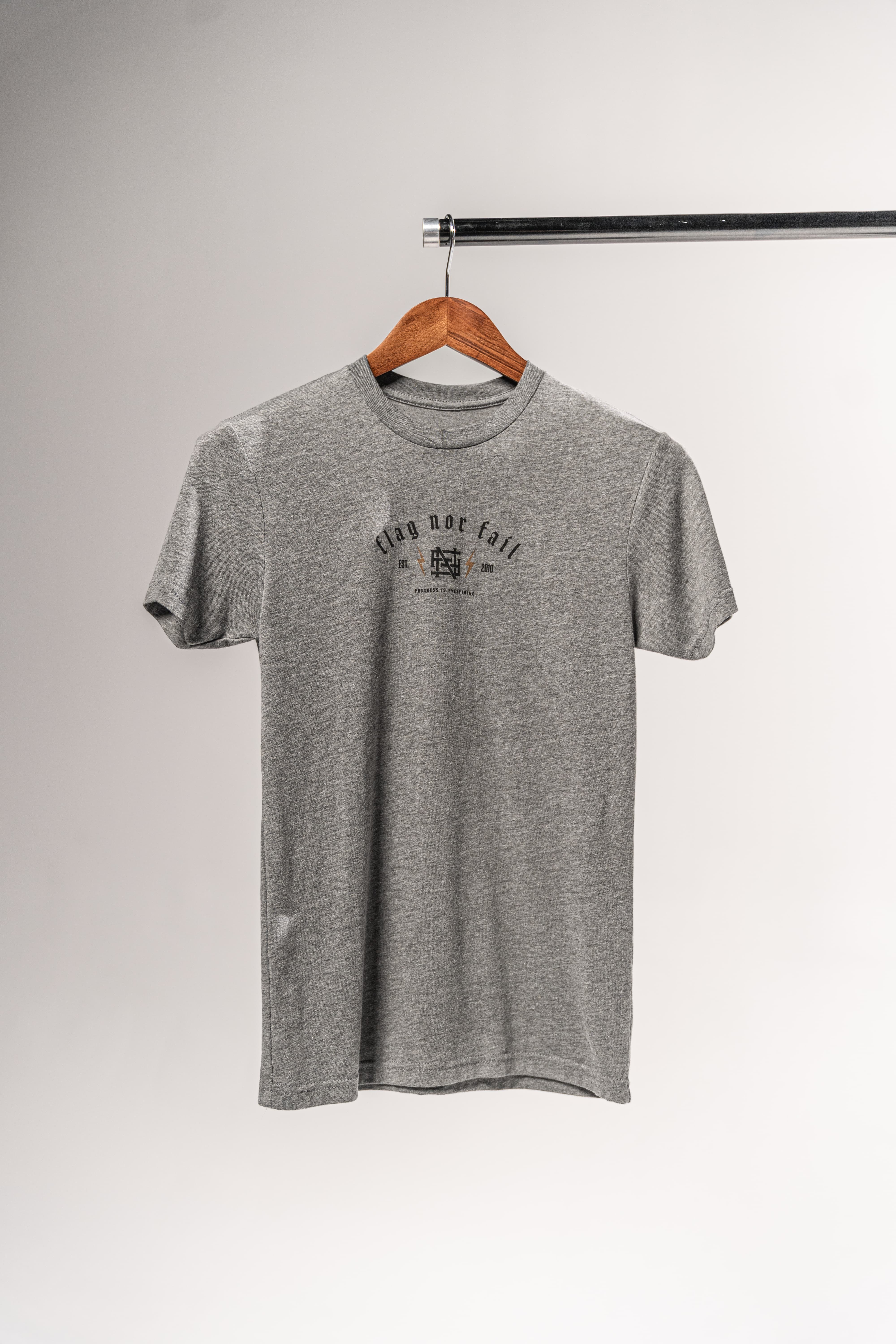 Lightning Arch Tee - Stylish Grey T-Shirt for Men & Women | Comfortable Casual Wear for Everyday Outfits & Street Fashion