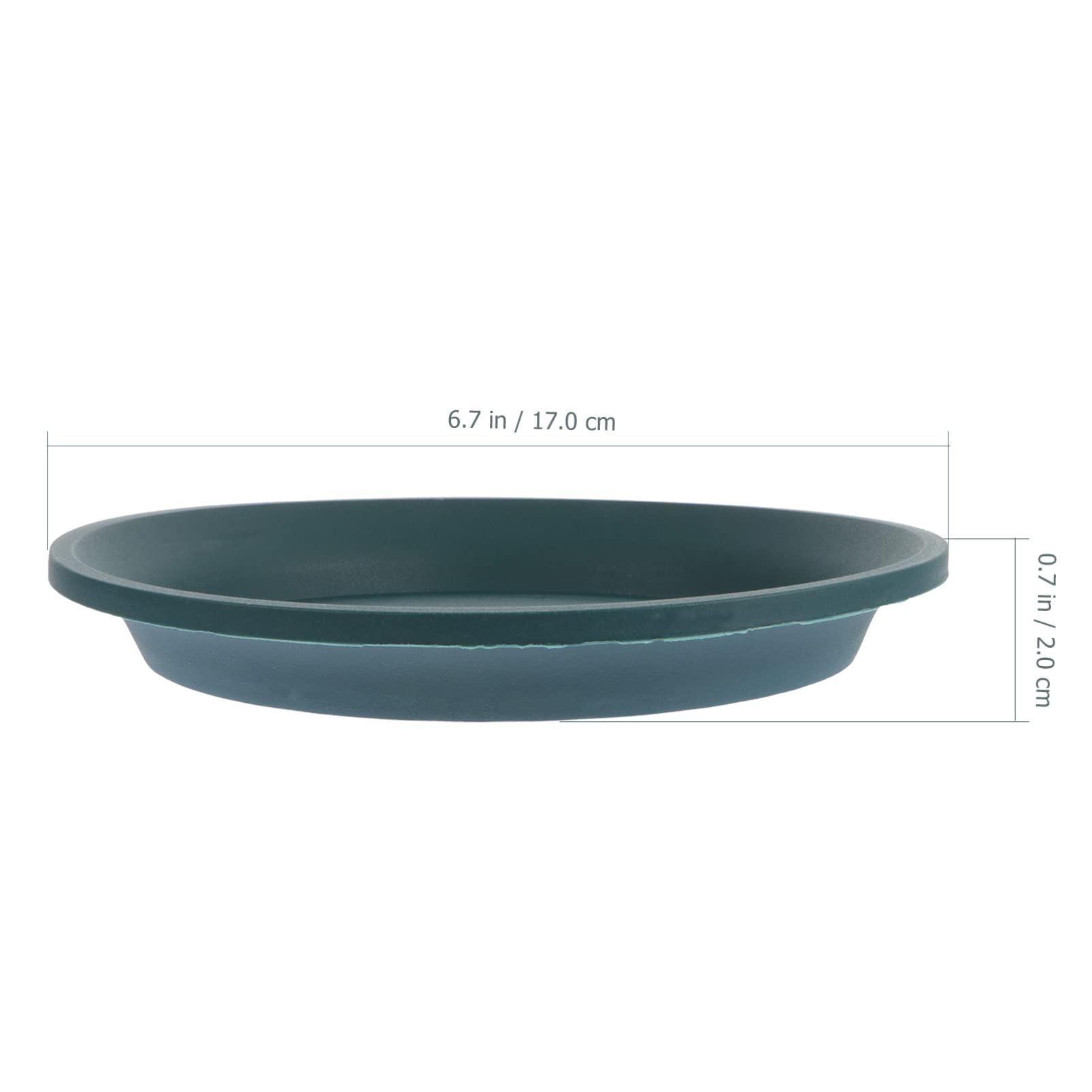 5-Piece Gallon Planter Trays for Potted Plants - Round Bonsai Water Saucers, Gardening Drip Trays for Flower Pots, Indoor/Outdoor Plant Pot Bases - Perfect for Home, Garden, and Balcony Decor