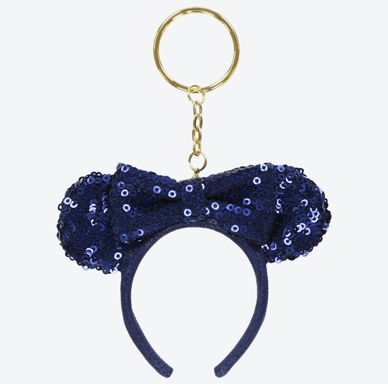 Tokyo Disney Sequin Headband Keychain - Cute Glittery Accessory for Disney Fans, Perfect for Theme Parks, Cosplay, and Gift Giving