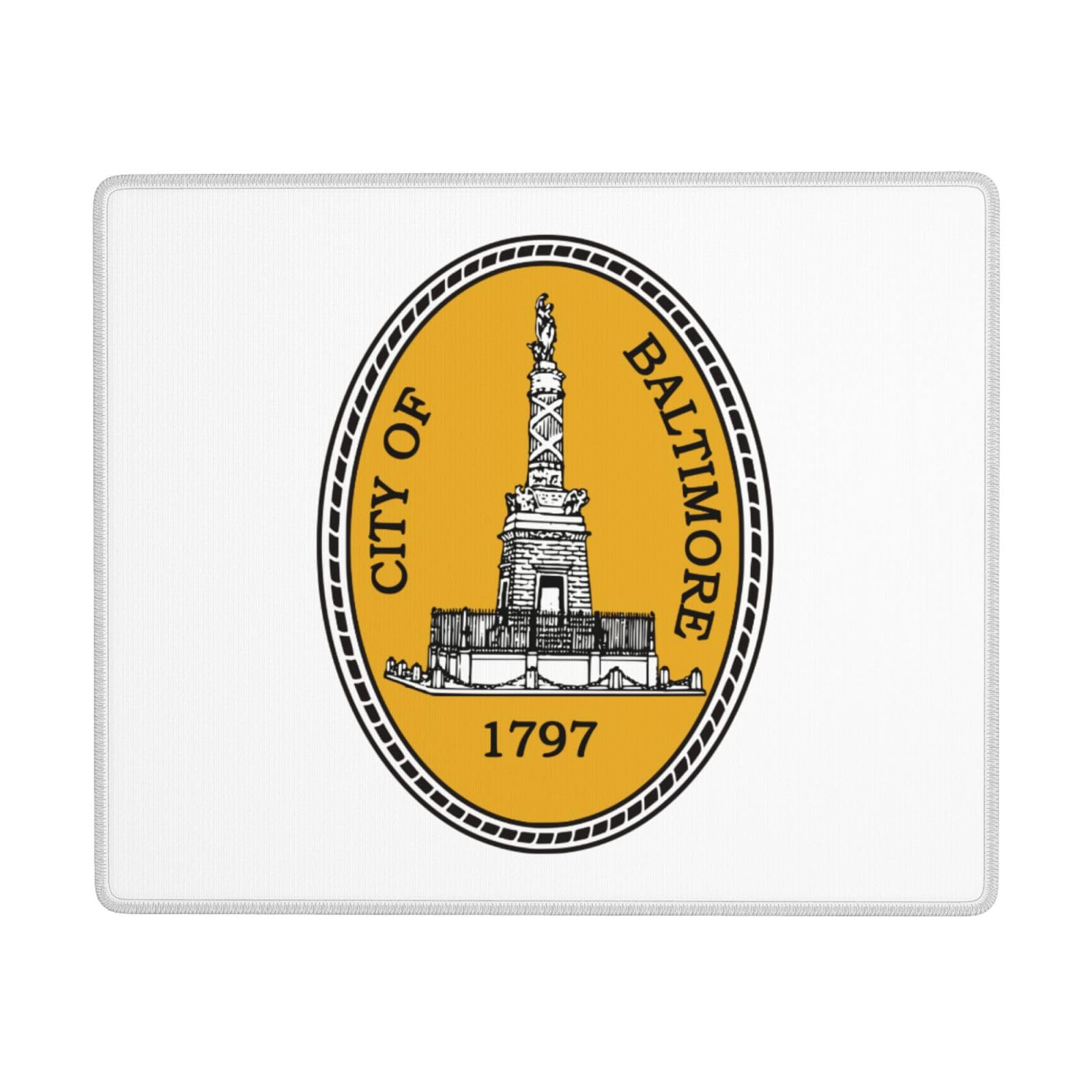 SIYTUAU Baltimore Maryland Seal Mouse Pad - Waterproof Non-Slip Rubber Desk Mat for Office & Gaming (7x9 Inches) - Perfect for Laptops, Computers & Workstations