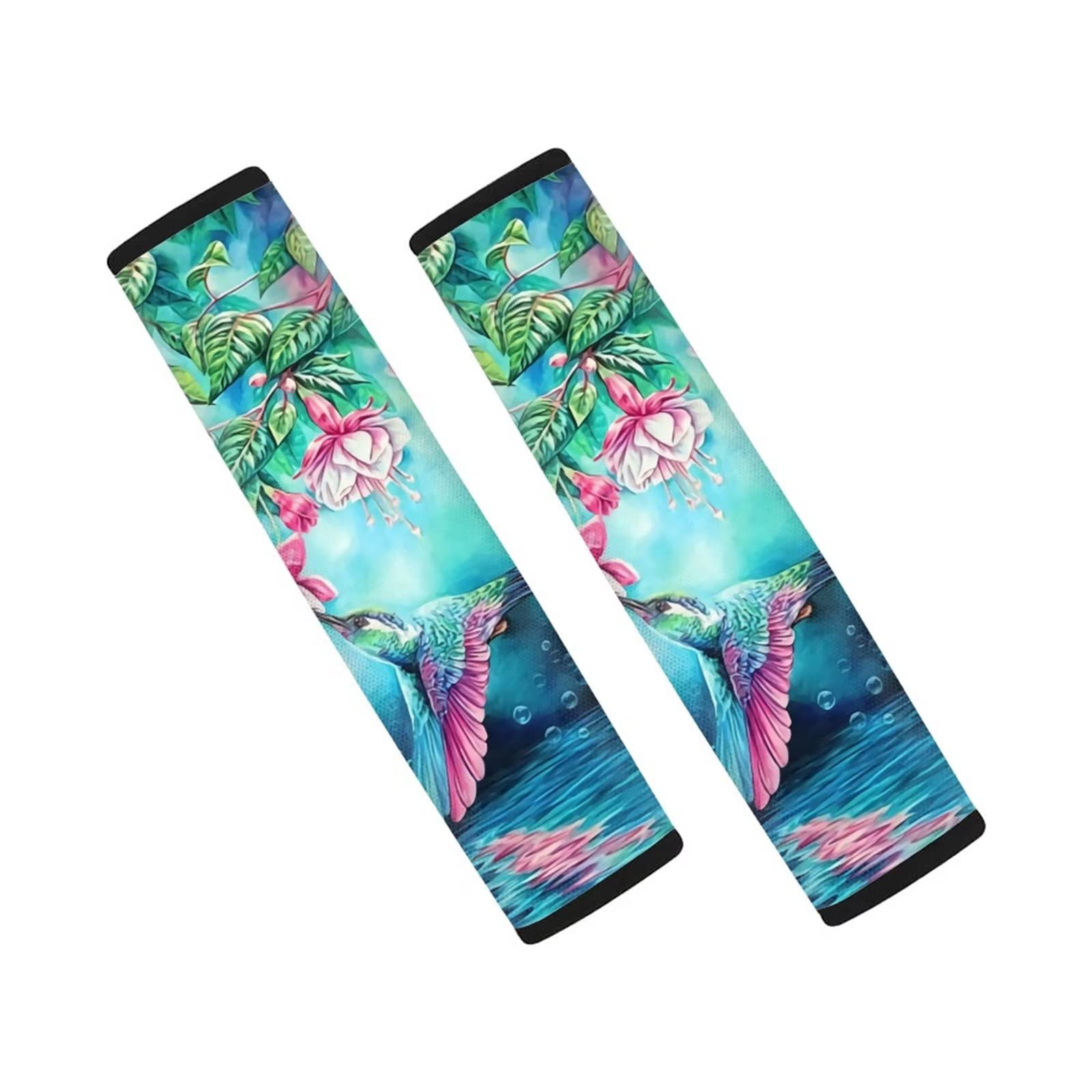 DISNIMO Floral Soft Comfort Seat Belt Cushion Cover for Kids & Adults - 2 Pack Car Seat Belt Pads for Women, Men, Girls & Boys - Universal Fit for Vehicle & SUV - Perfect for Long Drives & Road Trips