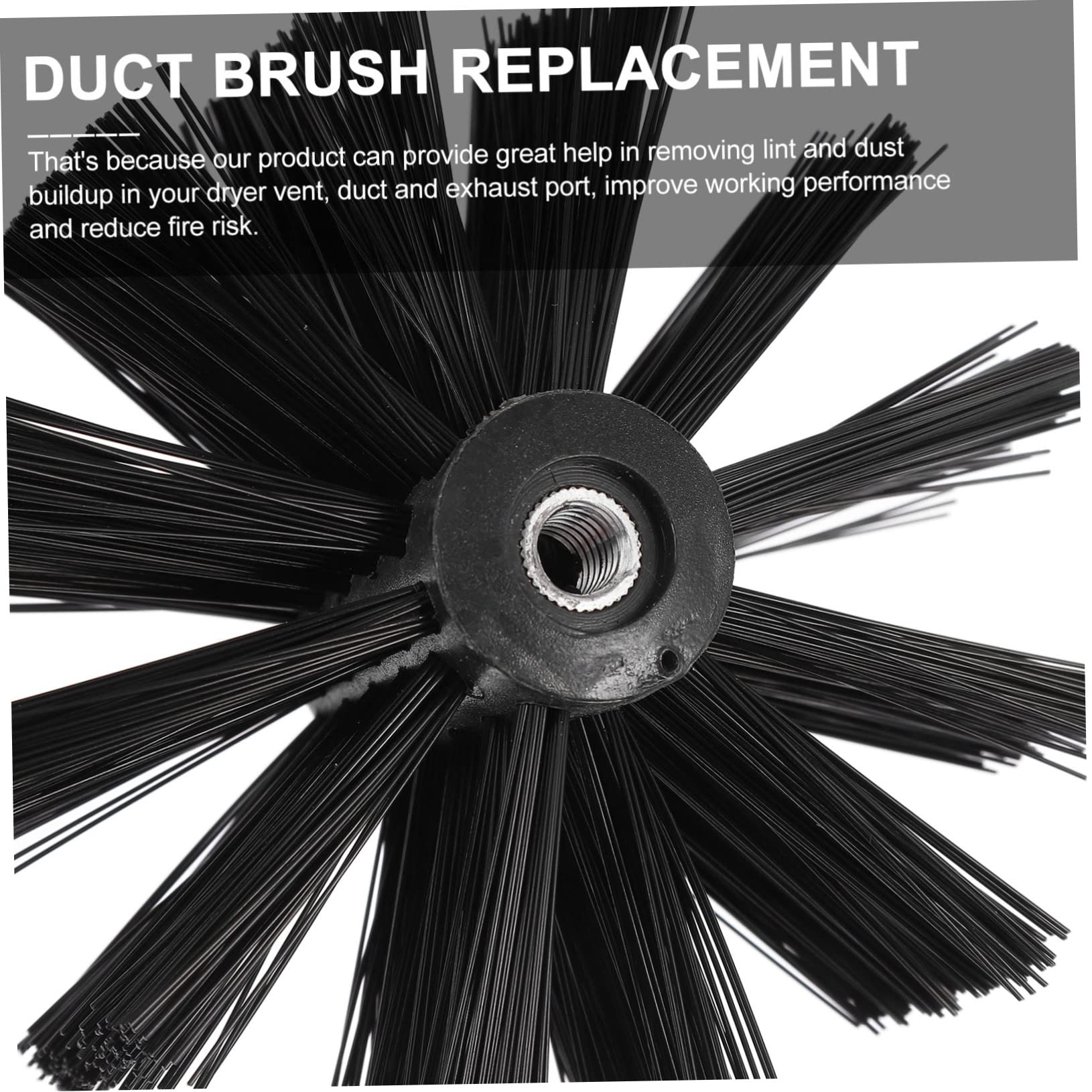 2-Pack Chimney Brush & Duct Brush Set - Fireplace & Dryer Vent Cleaning Tool with Nylon Bristles - Perfect for Range Hood, Lint Removal & Chimney Sweeping - Essential for Home Maintenance & Fire Safety