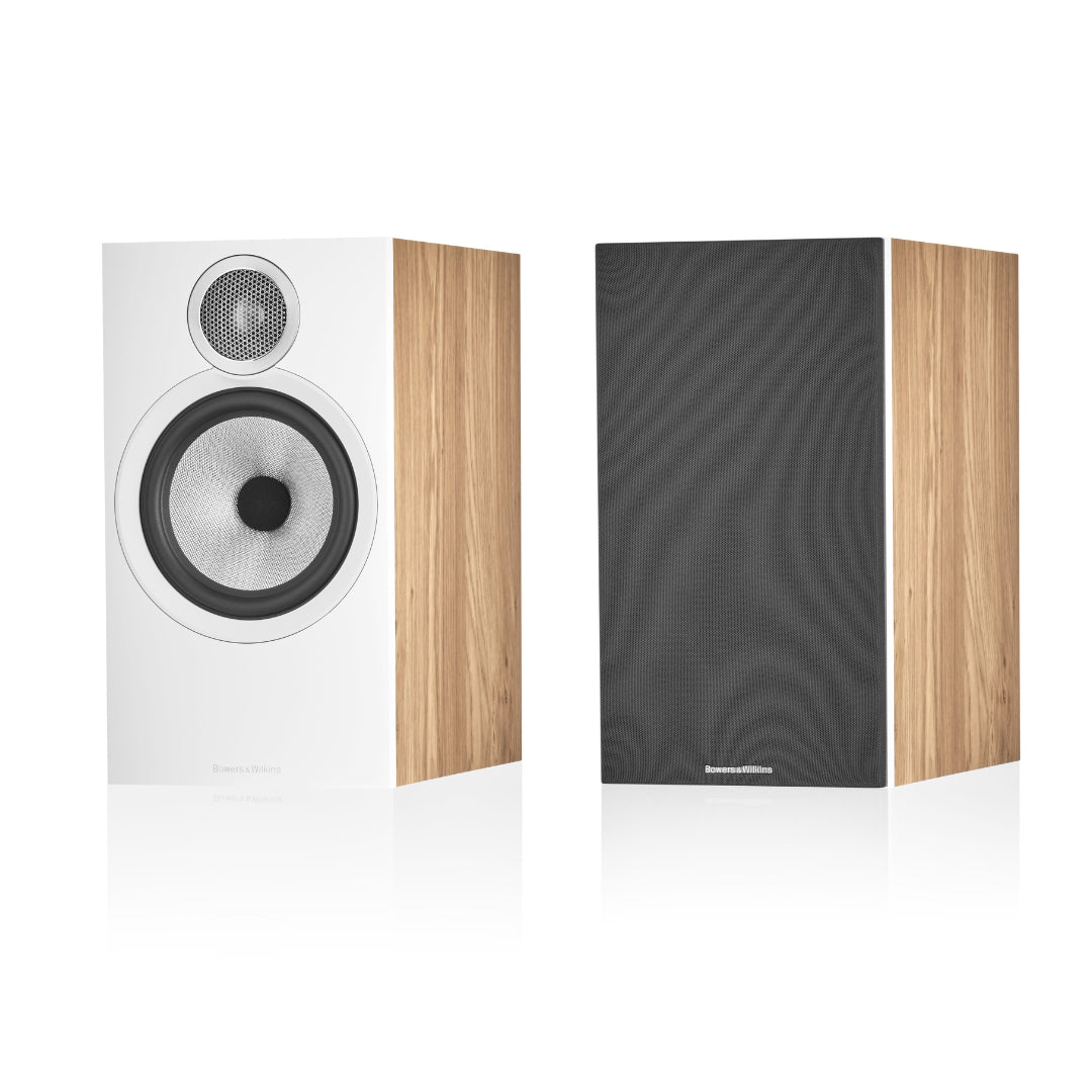 B&W 606 S3 Bookshelf Speakers Pair - Premium Stand Mount Loudspeakers for Home Theater & Music Listening - Perfect for Living Rooms, Studios & Audiophile Setups