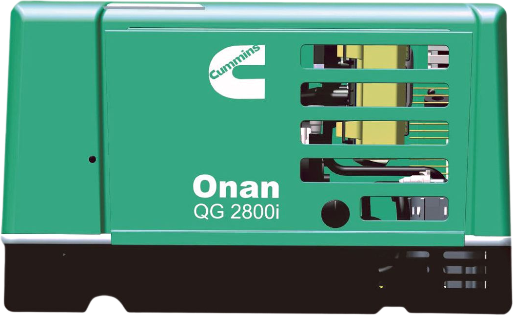 Cummins Onan QG 2800 2.8kW RV Generator - 120V Air Cooled Gas Powered Portable Generator for Camping, Travel & Emergency Backup Power