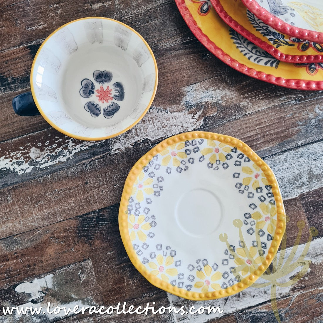 Afrocentric Yellow Dinnerware & Serveware Set - Modern African-Inspired Plates, Bowls & Serving Dishes for Stylish Dining & Entertaining