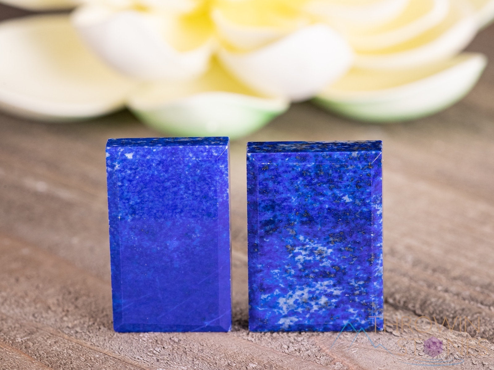 Lapis Lazuli Gemstone Cabochon - Rectangle Shape for Jewelry Making, Healing Crystals, DIY Crafts (E1707) - Perfect for Necklaces, Bracelets & Spiritual Healing