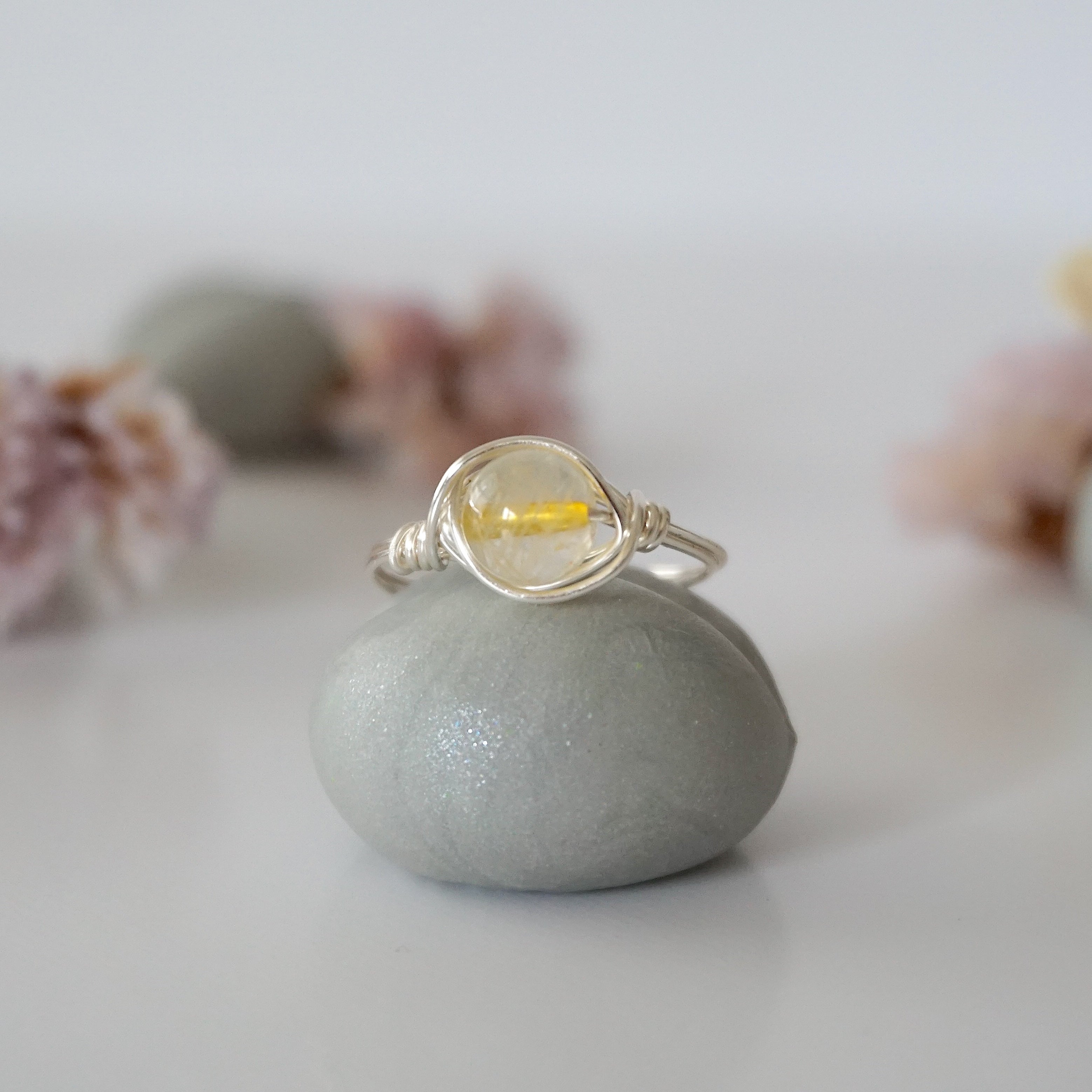 Simple Citrine Birthstone Ring for Women - Elegant November Birthstone Jewelry Gift for Mom, Sister, Wife | Perfect for Birthdays, Anniversaries & Everyday Wear