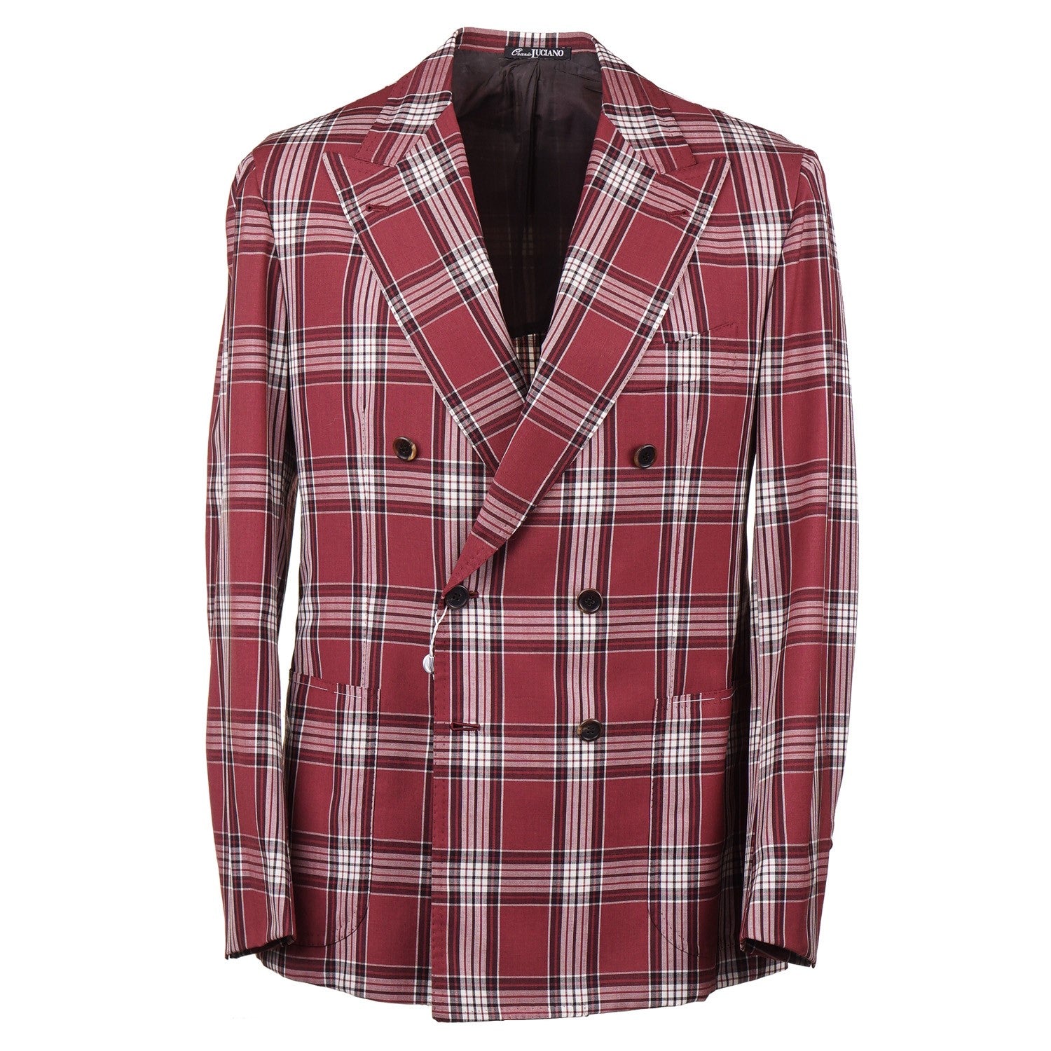 Orazio Luciano Men's Slim Fit Lightweight Wool Blazer - Perfect for Business, Office, and Formal Occasions