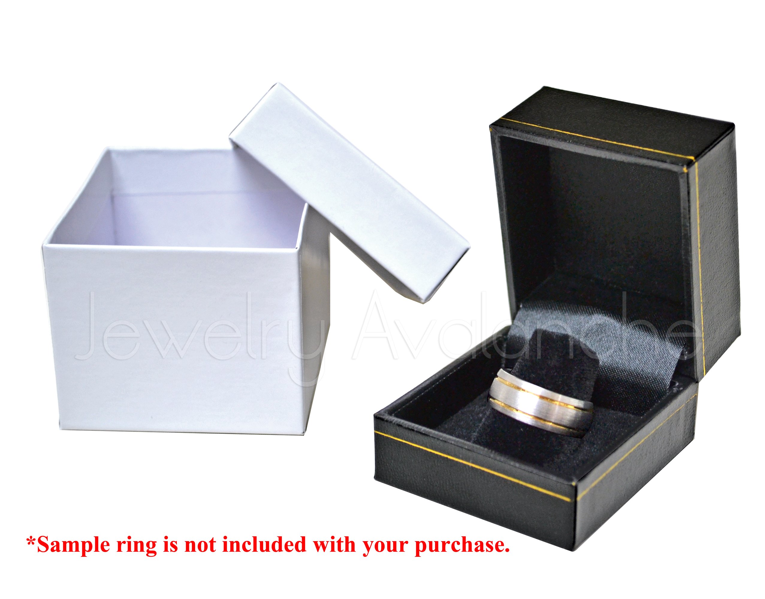 0.05ctw - 0.10ctw Princess Cut Diamond Tungsten Ring for Men | Two-Tone Rose Gold Grooved Wedding Band | April Birthstone Jewelry | Perfect for Anniversary, Engagement & Everyday Wear