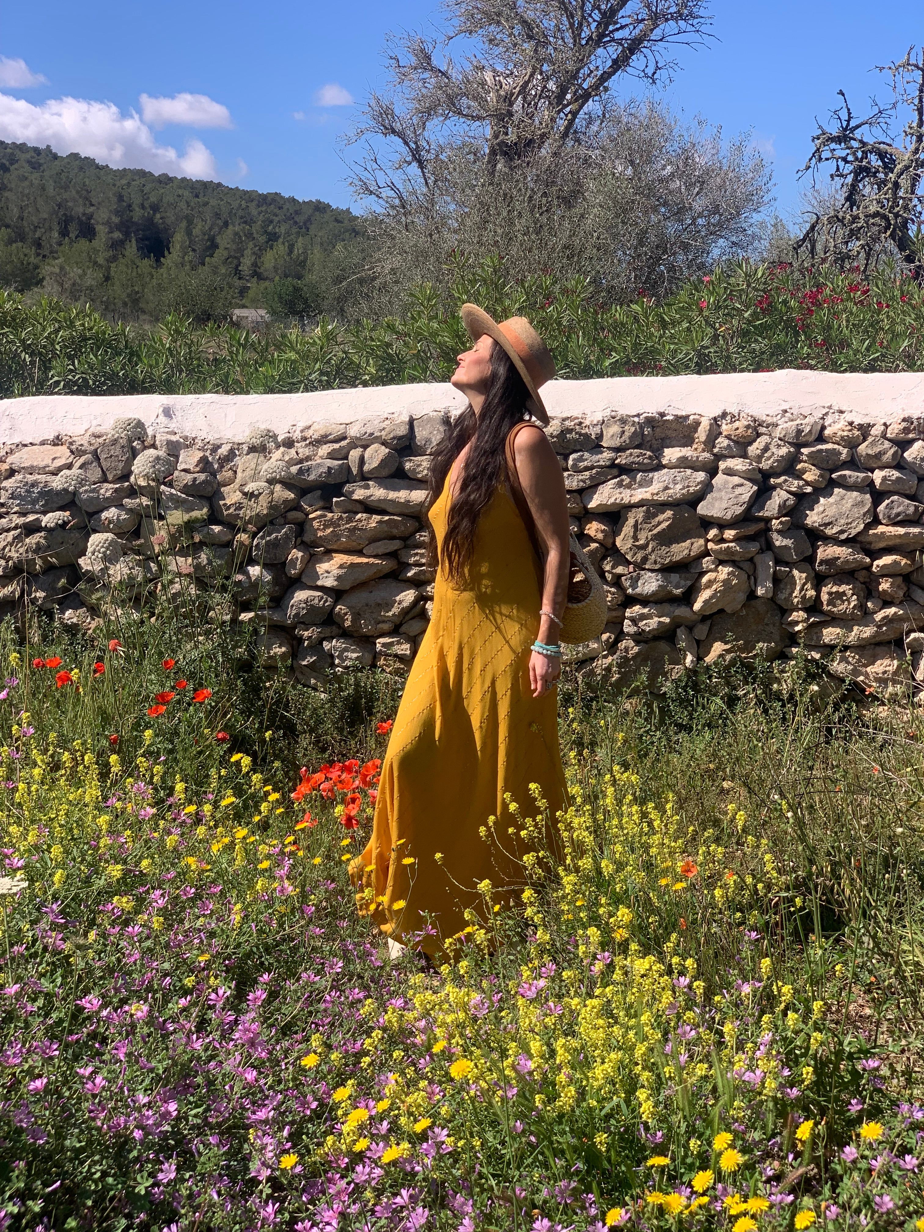 Lurex Slip Dress - Long Yellow Evening Dress for Women | Elegant Party & Night Out Wear