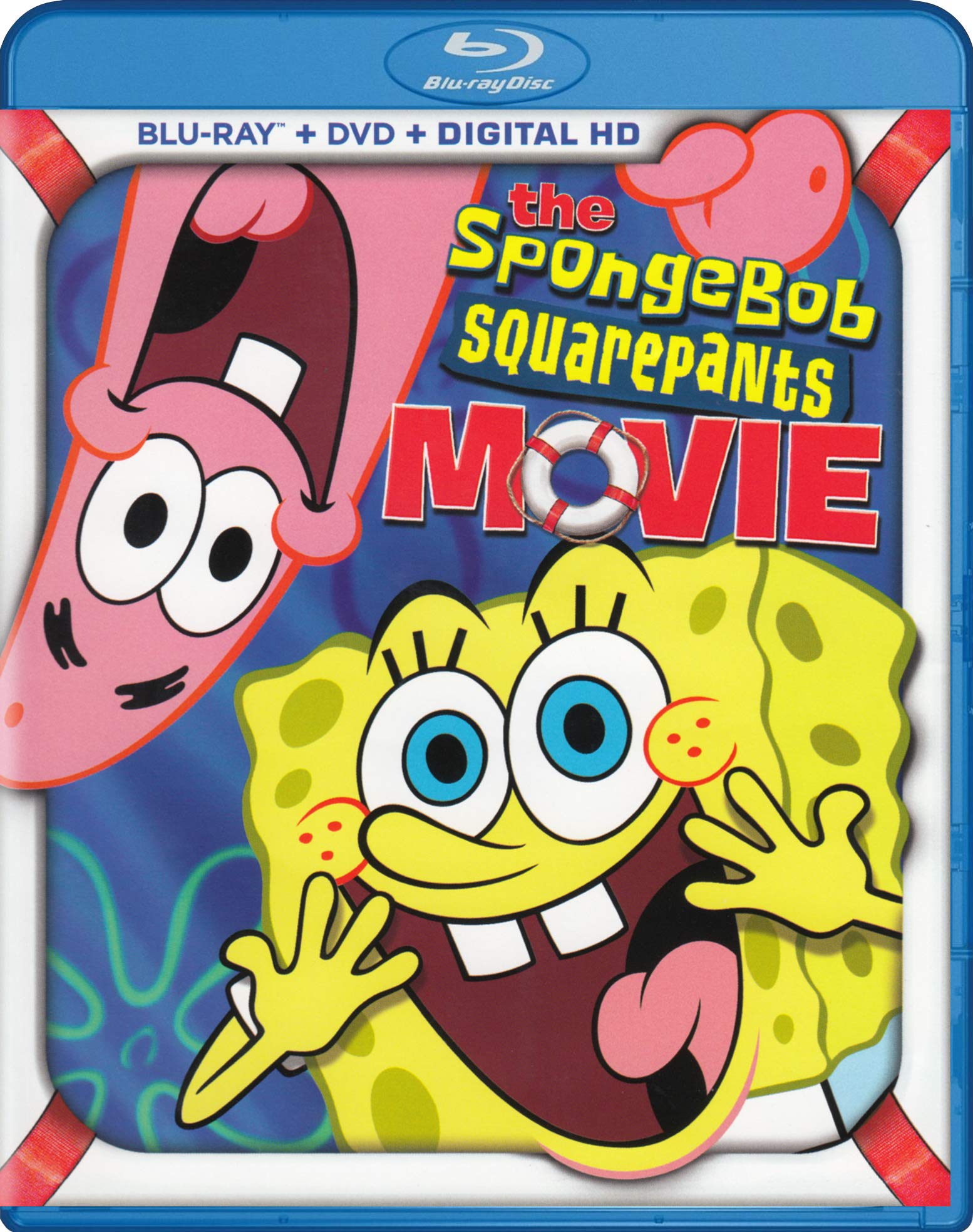 Spongebob Squarepants Movie Blu-ray - The Complete Animated Adventure for Kids & Families - Perfect for Movie Nights, Birthday Parties & Family Entertainment