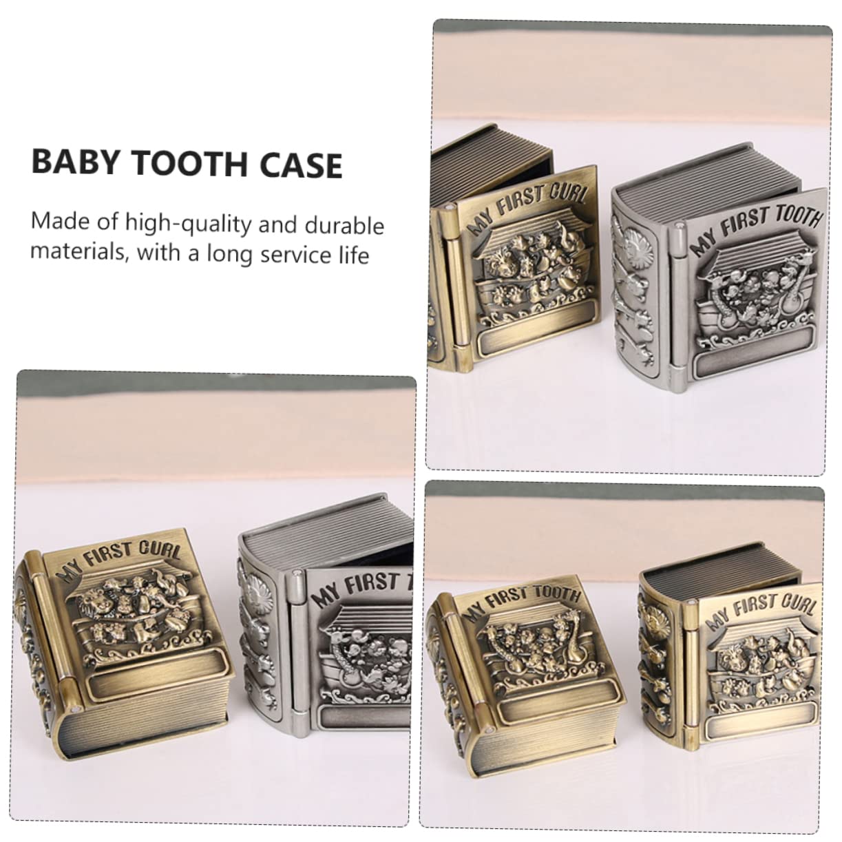 BIUDECO Jewelry Box Organizer - Fetal Hair Holder & Keepsake Box for Newborn Baby - Perfect for Baby Shower Gifts & Nursery Storage