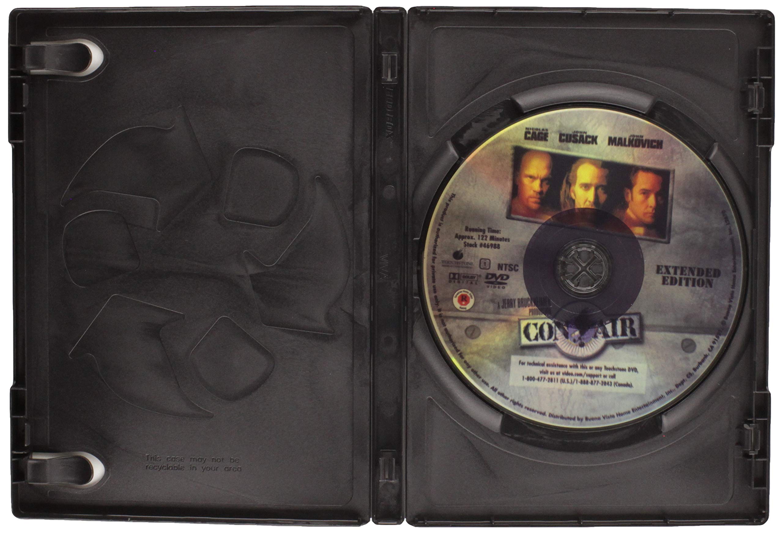 Con Air (Unrated Extended Edition) - Action Thriller Movie DVD - Perfect for Movie Nights & Nicolas Cage Fans