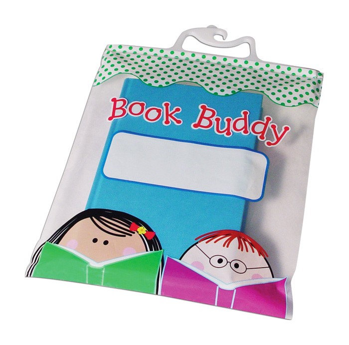 Book Buddy Bags (Pack of 6) - Waterproof Book Covers for School, Library & Travel - Protect Textbooks & Notebooks from Spills & Damage - Perfect for Students & Teachers