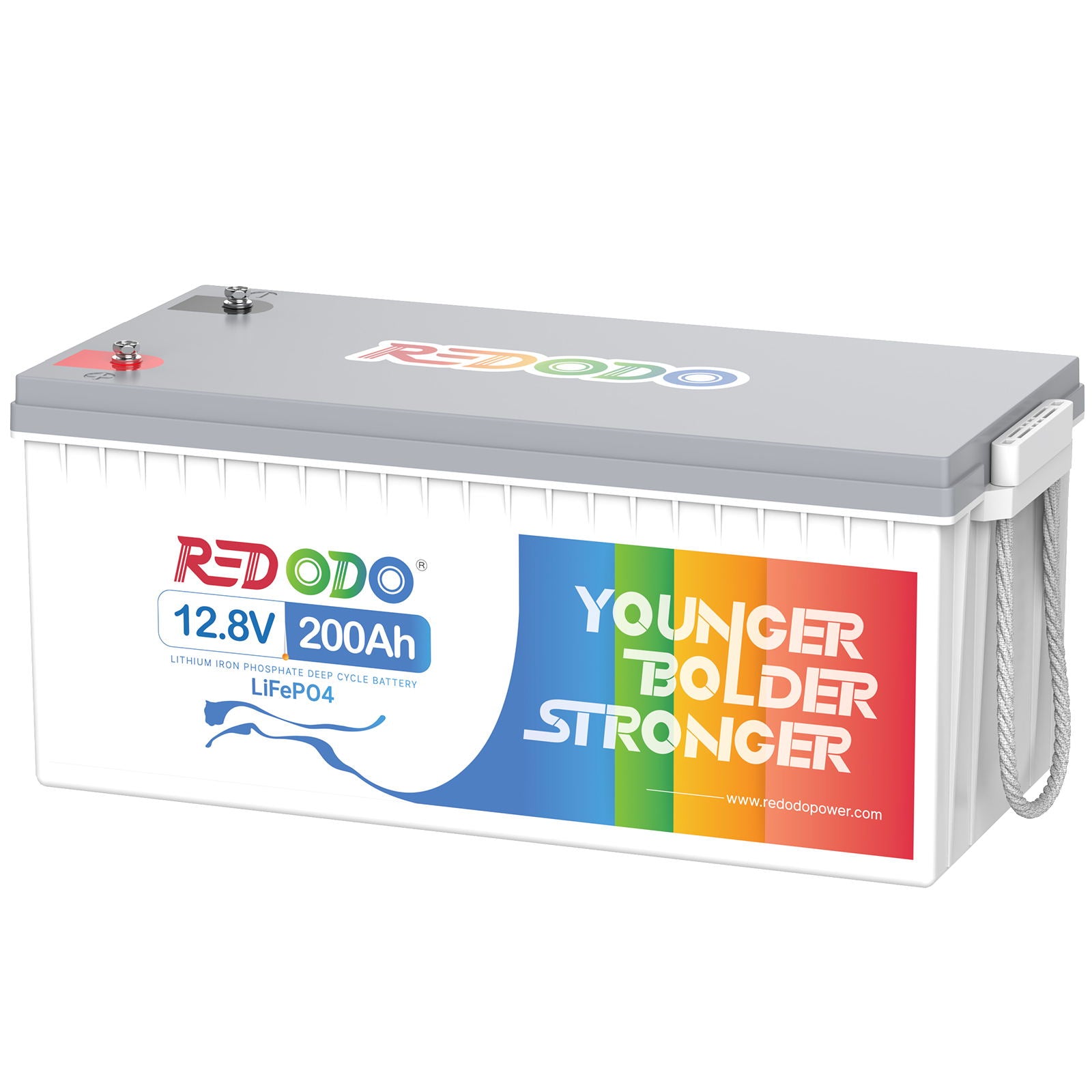 Redodo 12V 200Ah LiFePO4 Lithium Battery - 1280W High Power, 4000+ Deep Cycles for RV, Solar, Marine, Off-Grid & Home Backup Power | Perfect for Camping, Boating & Emergency Power Outages