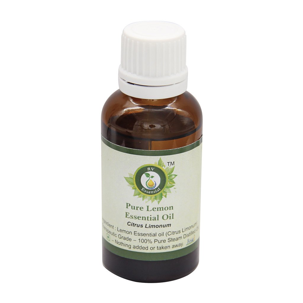 Pure Lemon Essential Oil 10ml - 100% Natural Citrus Limonum for Aromatherapy, Diffuser, Skin Care & DIY Cleaning Products