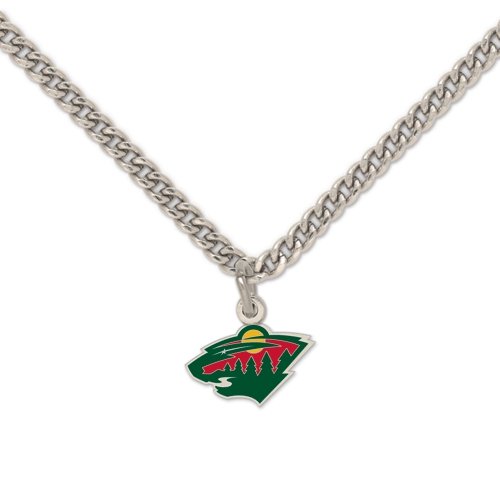 Wincraft NHL Minnesota Wild 42798010 Charm Necklace - Officially Licensed Hockey Jewelry for Women & Men - Perfect for Games, Gifts & Fan Apparel