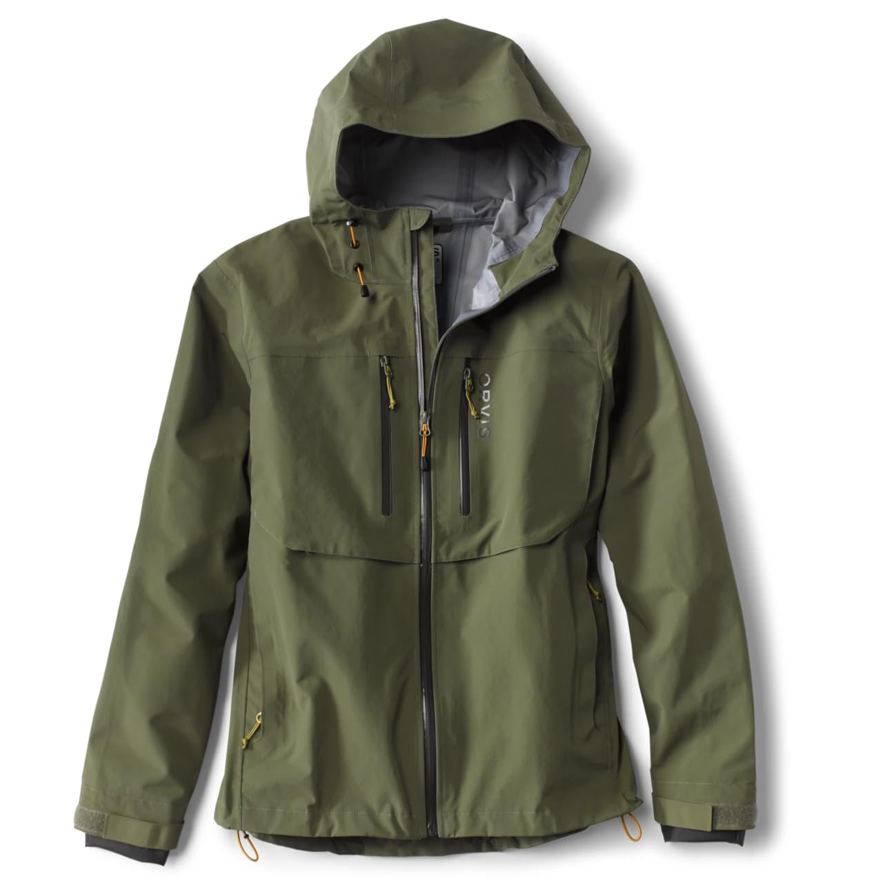 Orvis Men’s Clearwater Wading Jacket - Hooded 20K Waterproof Fishing Jacket with Integrated Cuff System for Outdoor Adventures & Fly Fishing
