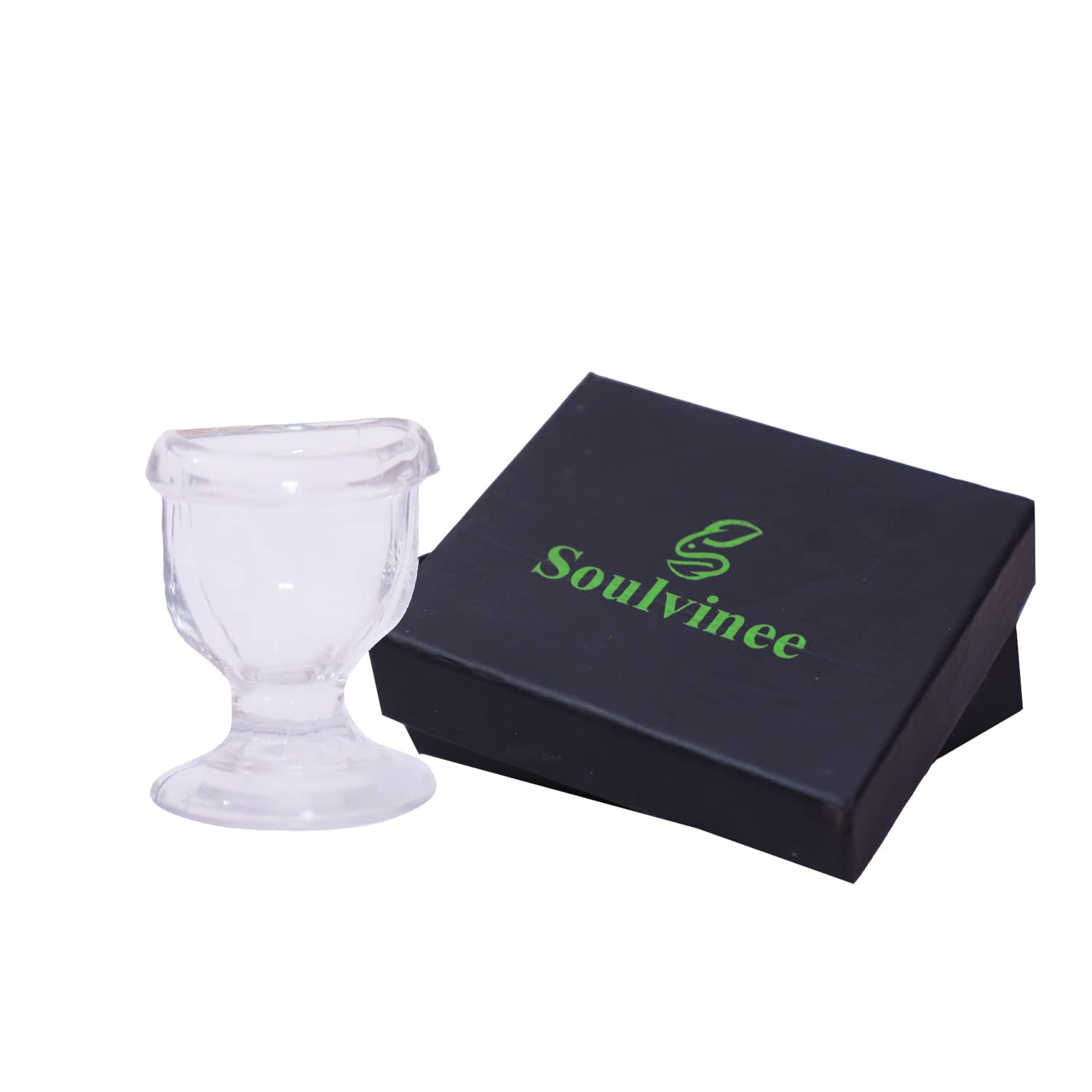 GoodsHealthShop Glass Eye Wash Cup with Smooth Edge & Snug Fit Eye-Shaped Rim - 2 Pack for First Aid, Emergency Eye Rinse, and Contact Lens Cleaning