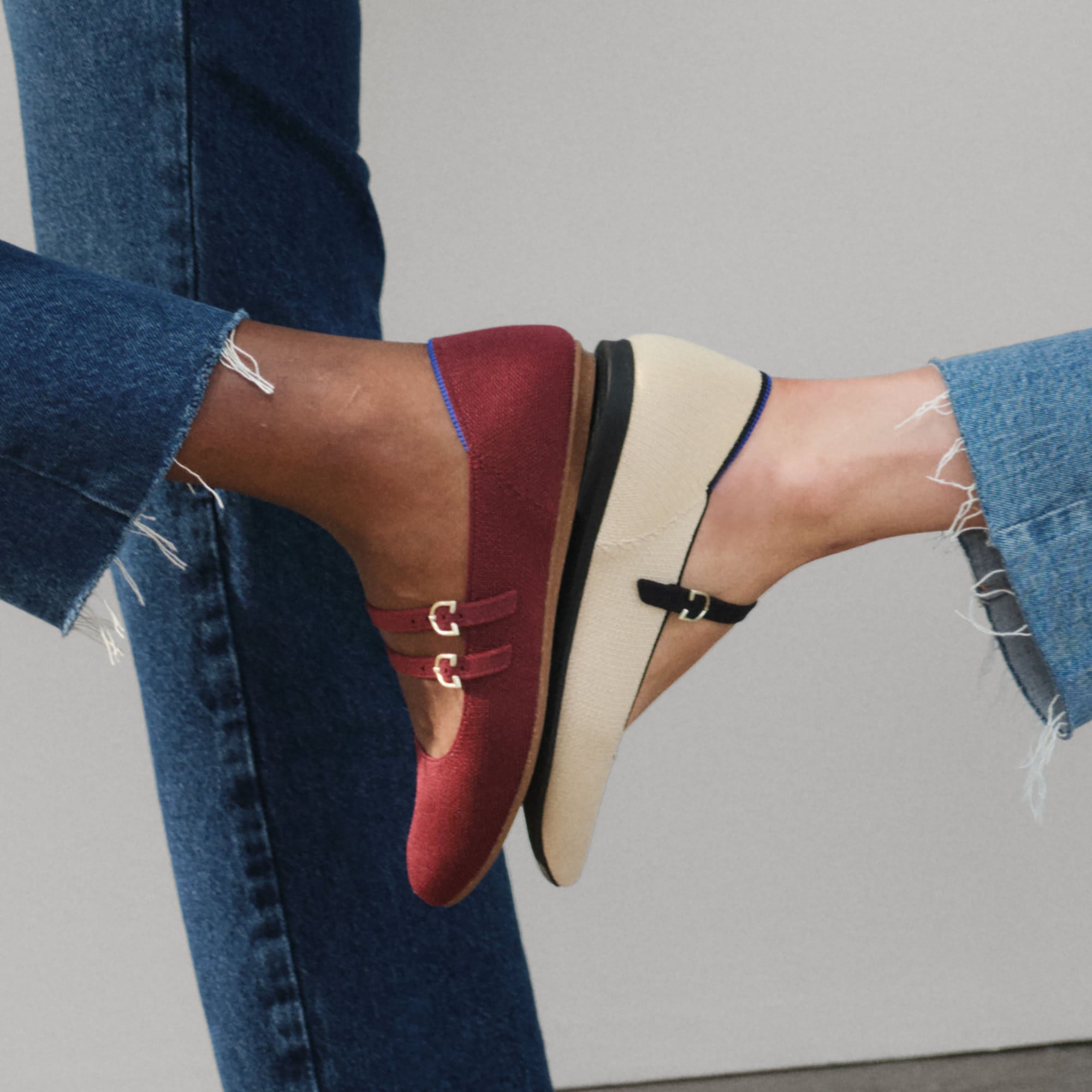 The Point Mary Jane II Women's Comfortable Sandstone Flats - Perfect for Casual Wear, Office & Everyday Use