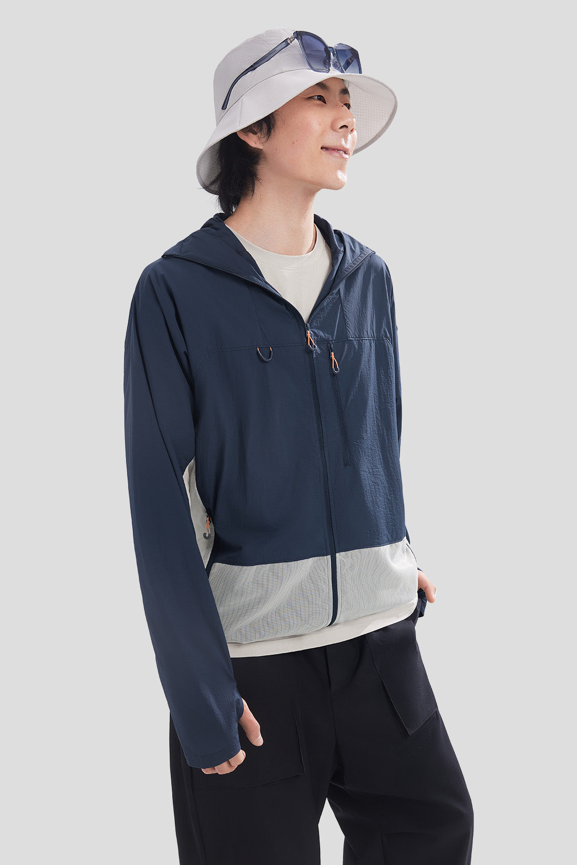 Men's Lightweight Breathable Packable Sun Protection Jacket UPF50+ - Perfect for Hiking, Travel & Outdoor Activities